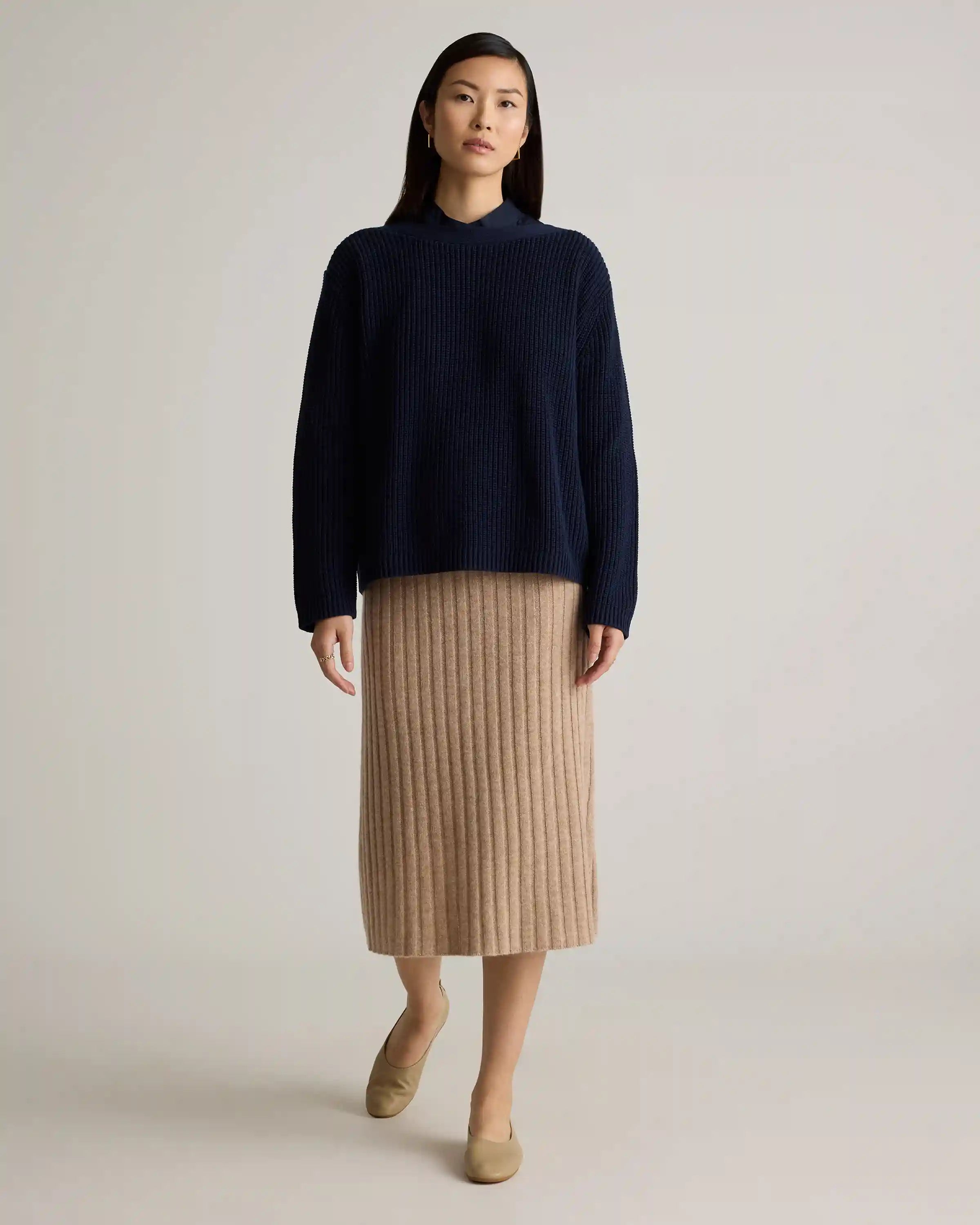 100% Organic Cotton Fisherman Boatneck Sweater