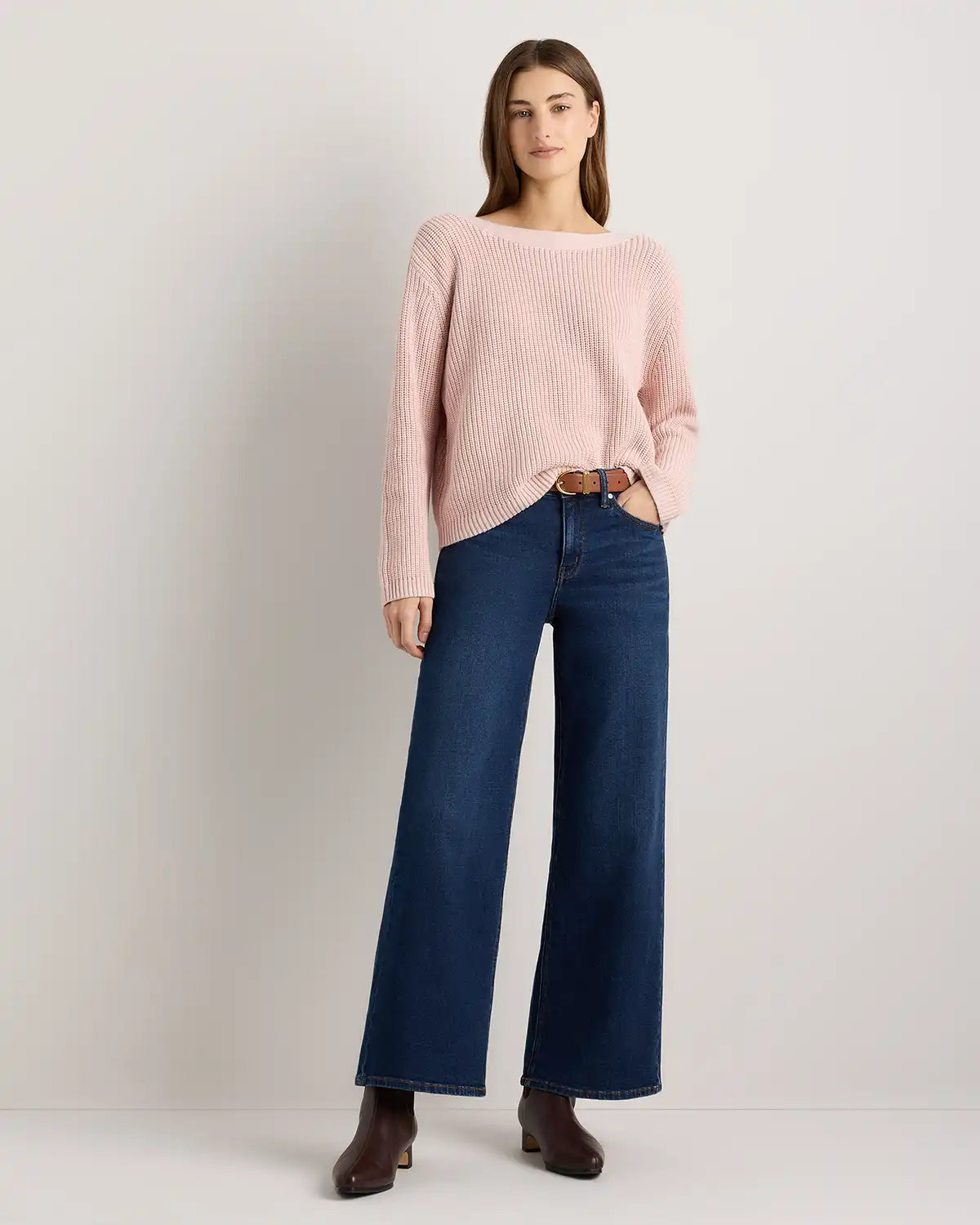 100% Organic Cotton Fisherman Boatneck Sweater