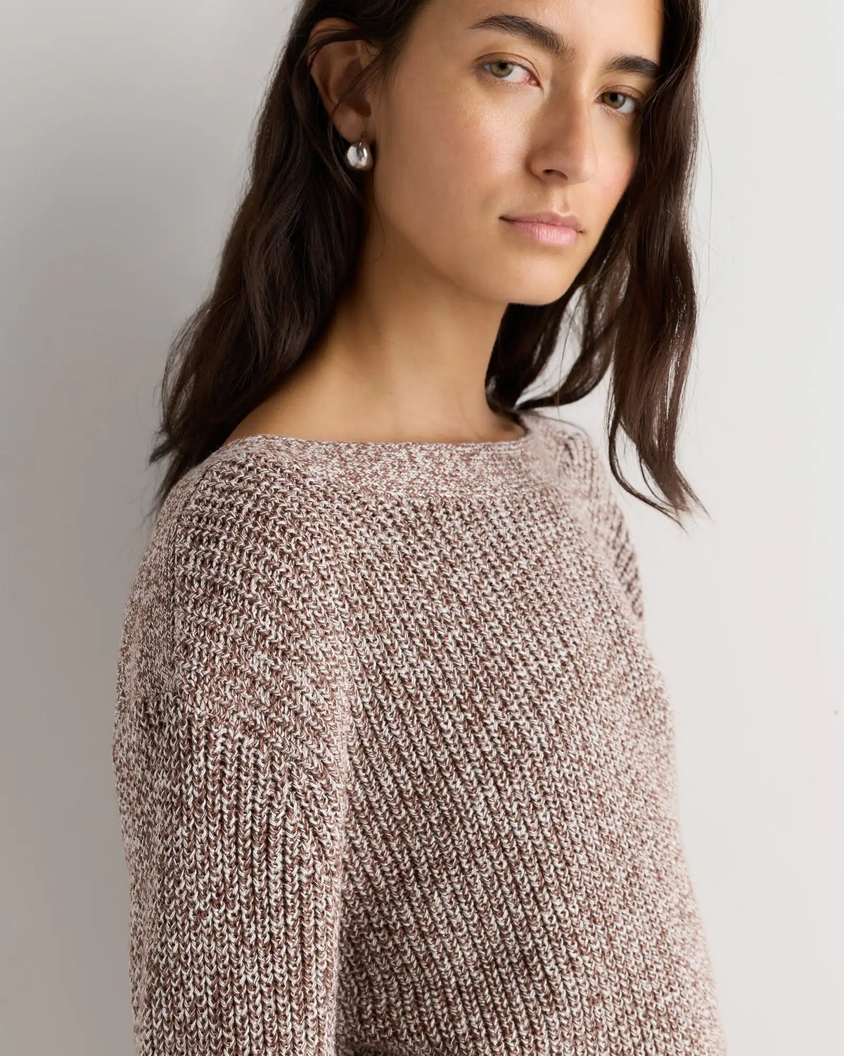 100% Organic Cotton Fisherman Boatneck Sweater