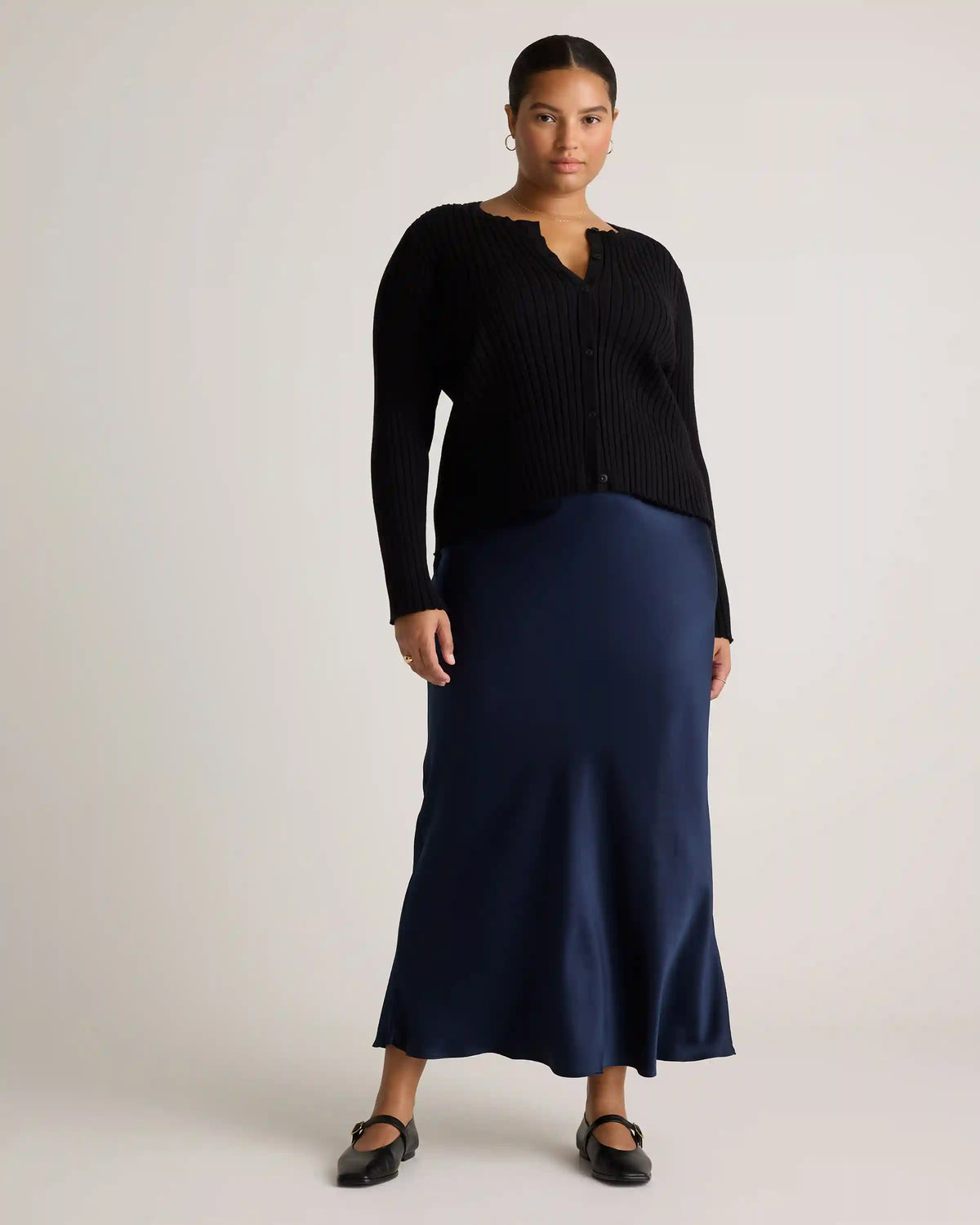 Eco-Knit Cropped Rib Cardigan