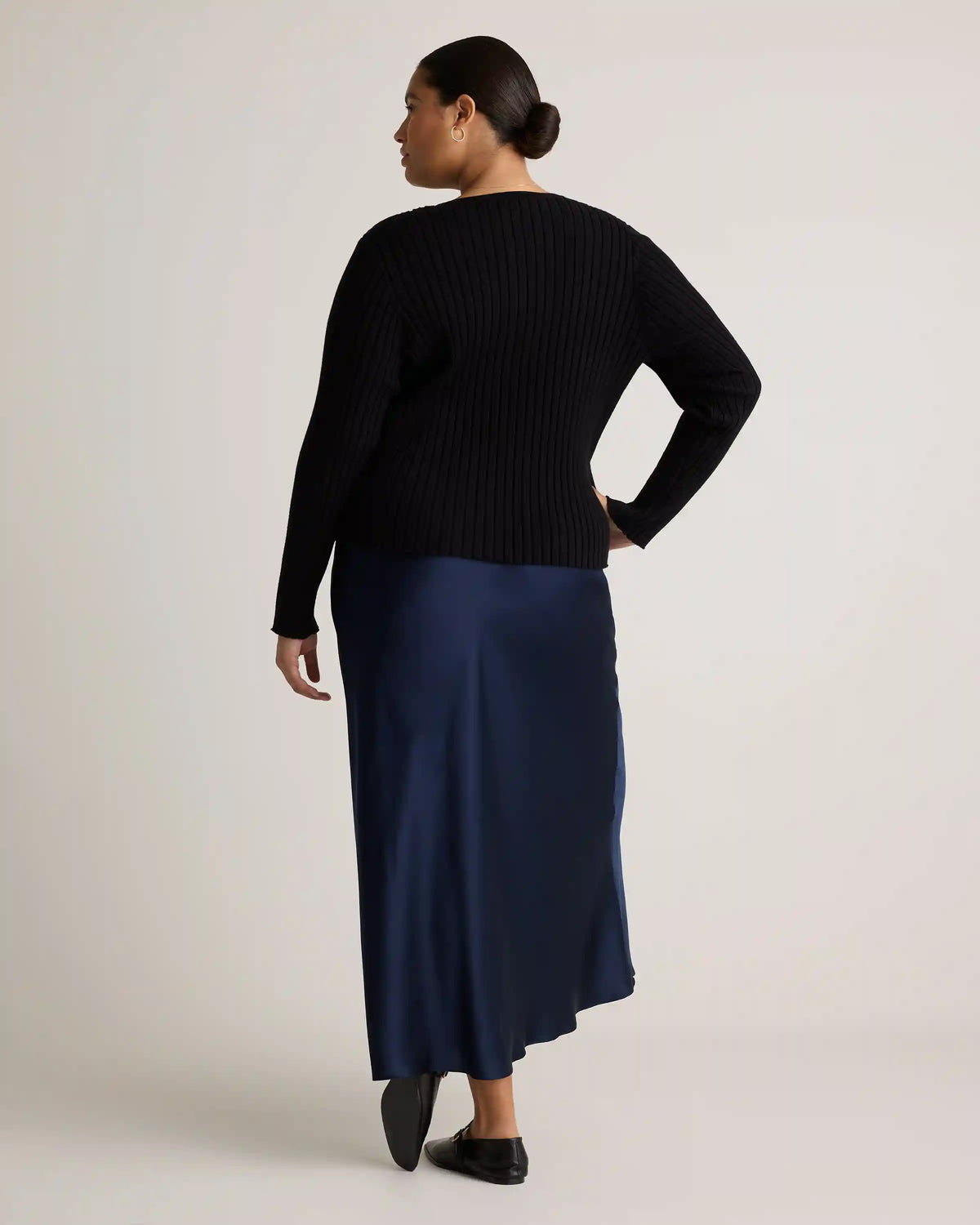 Eco-Knit Cropped Rib Cardigan
