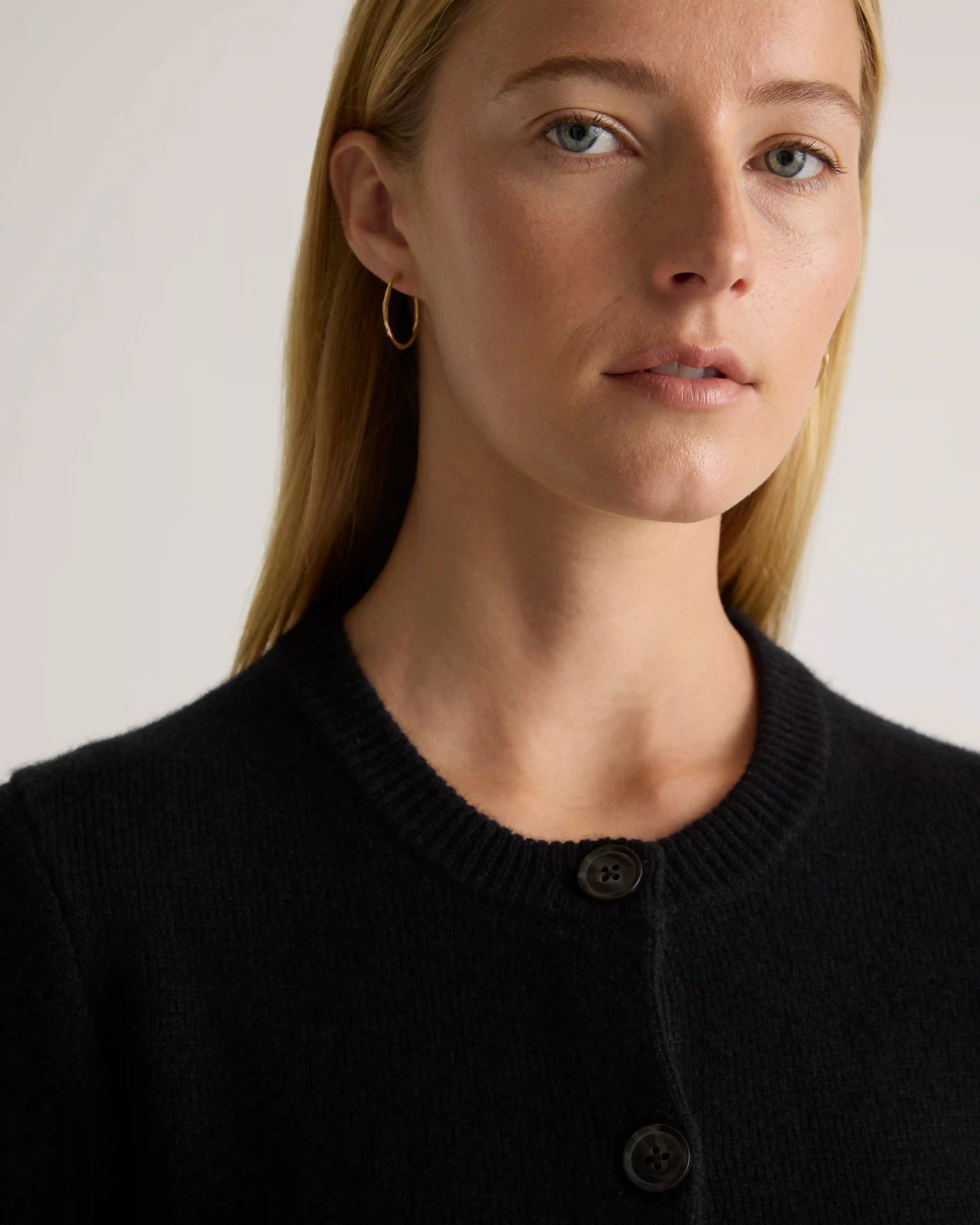 Mongolian Cashmere Structured Cardigan