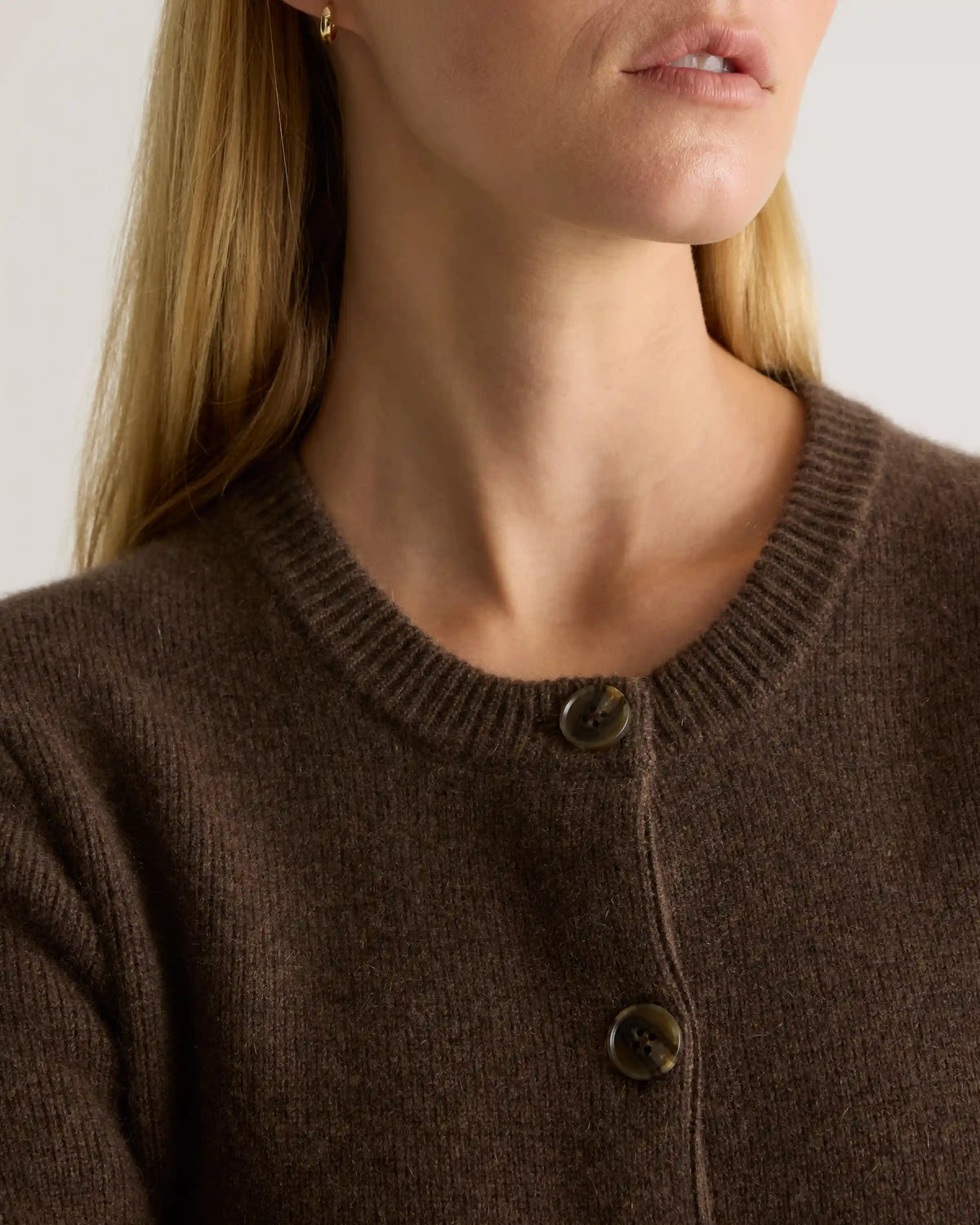 Mongolian Cashmere Structured Cardigan