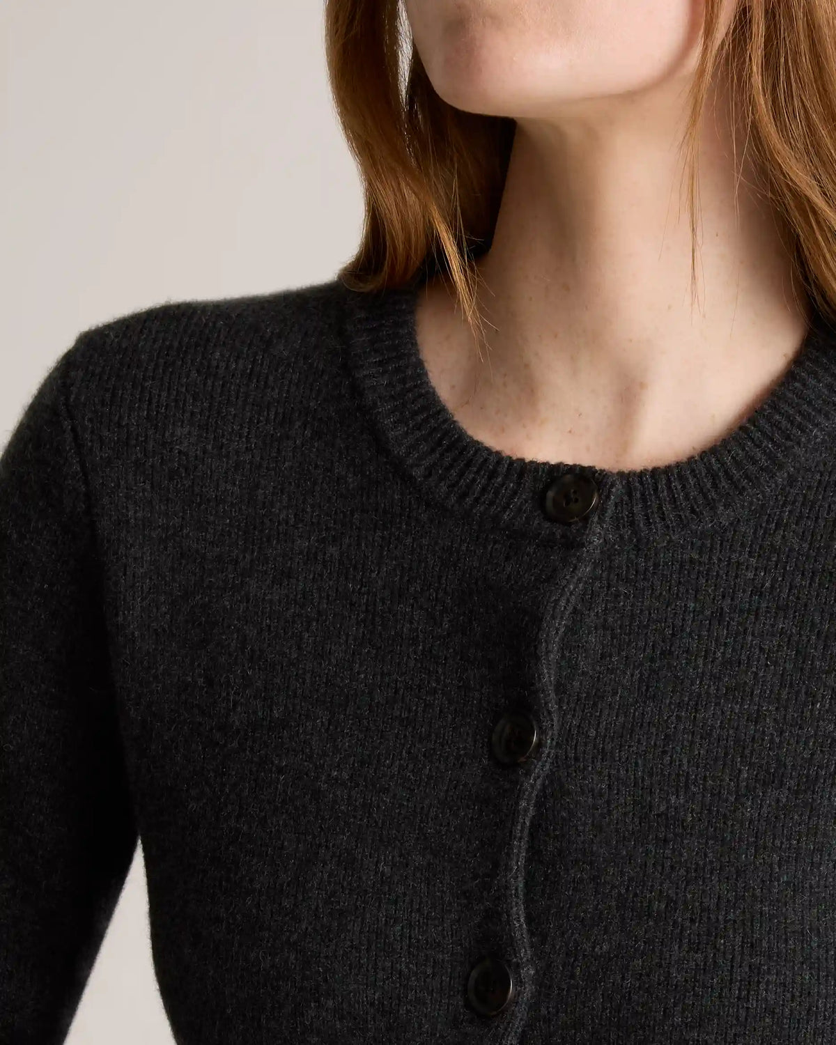 Mongolian Cashmere Structured Cardigan