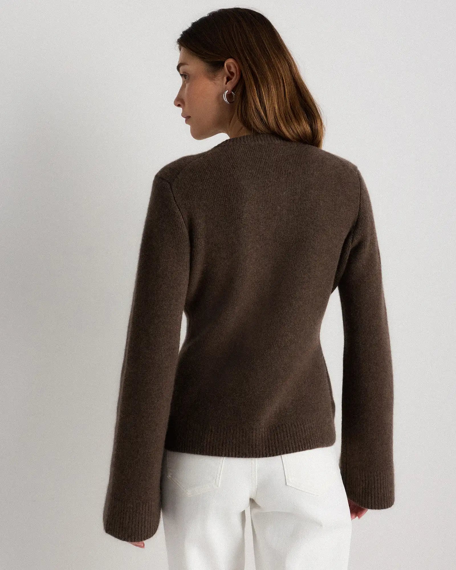 Mongolian Cashmere Structured Cardigan
