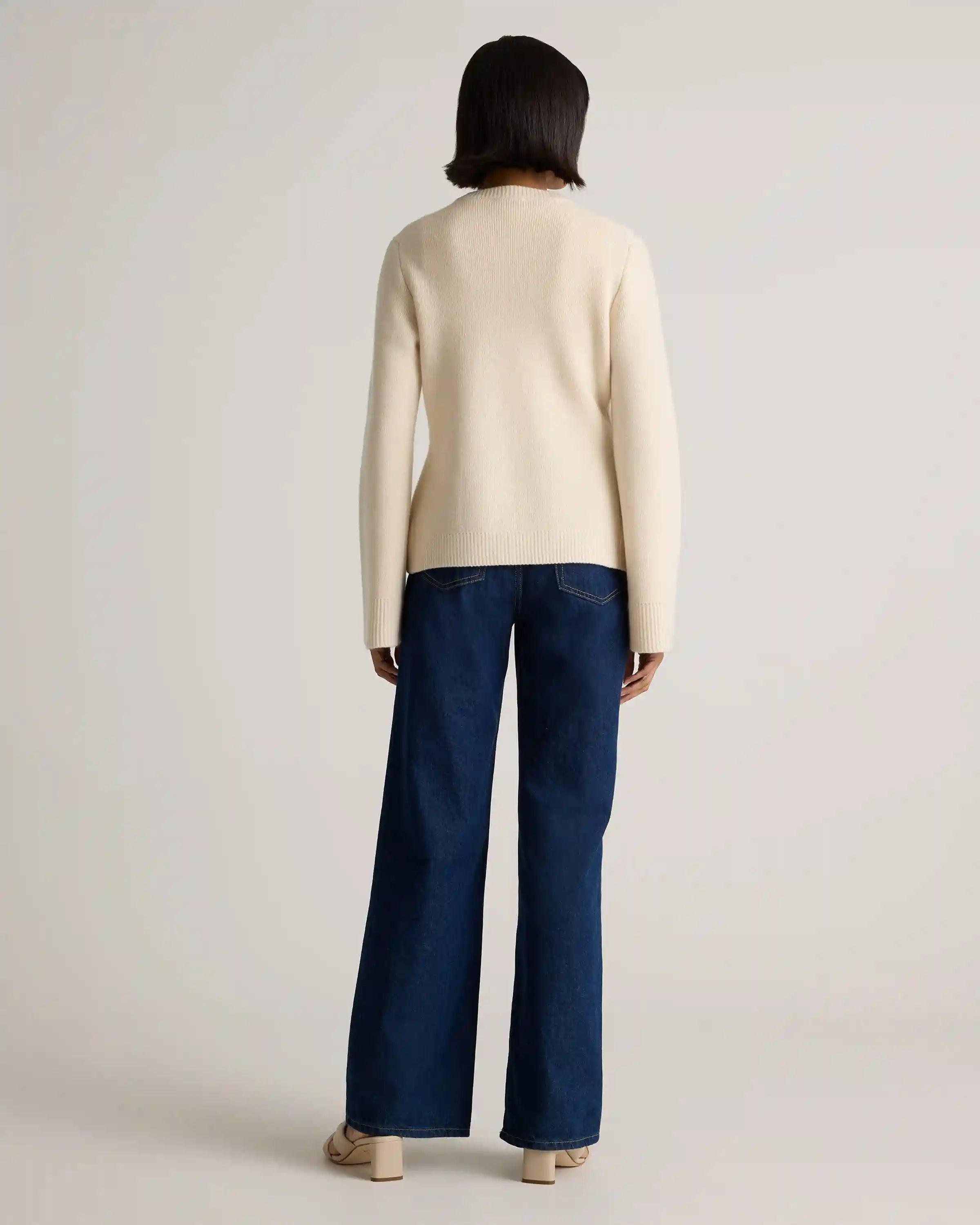 Mongolian Cashmere Structured Cardigan