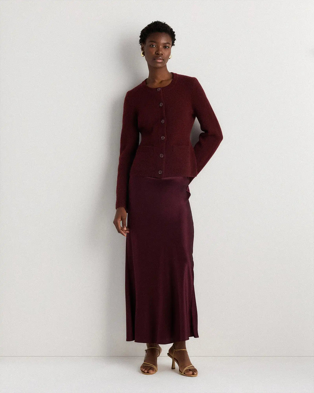 Mongolian Cashmere Structured Cardigan
