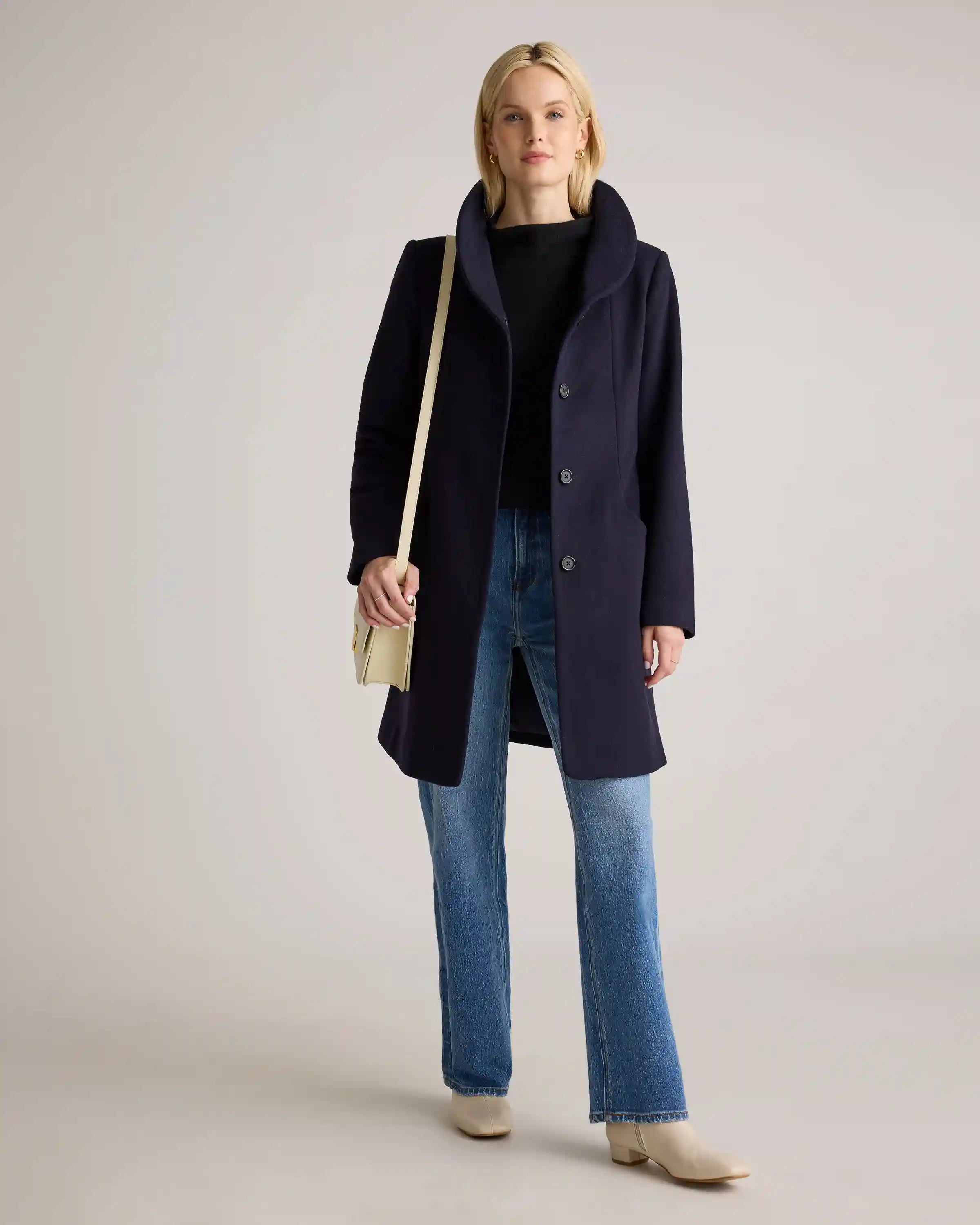 Mongolian Cashmere Funnel Neck Sweater