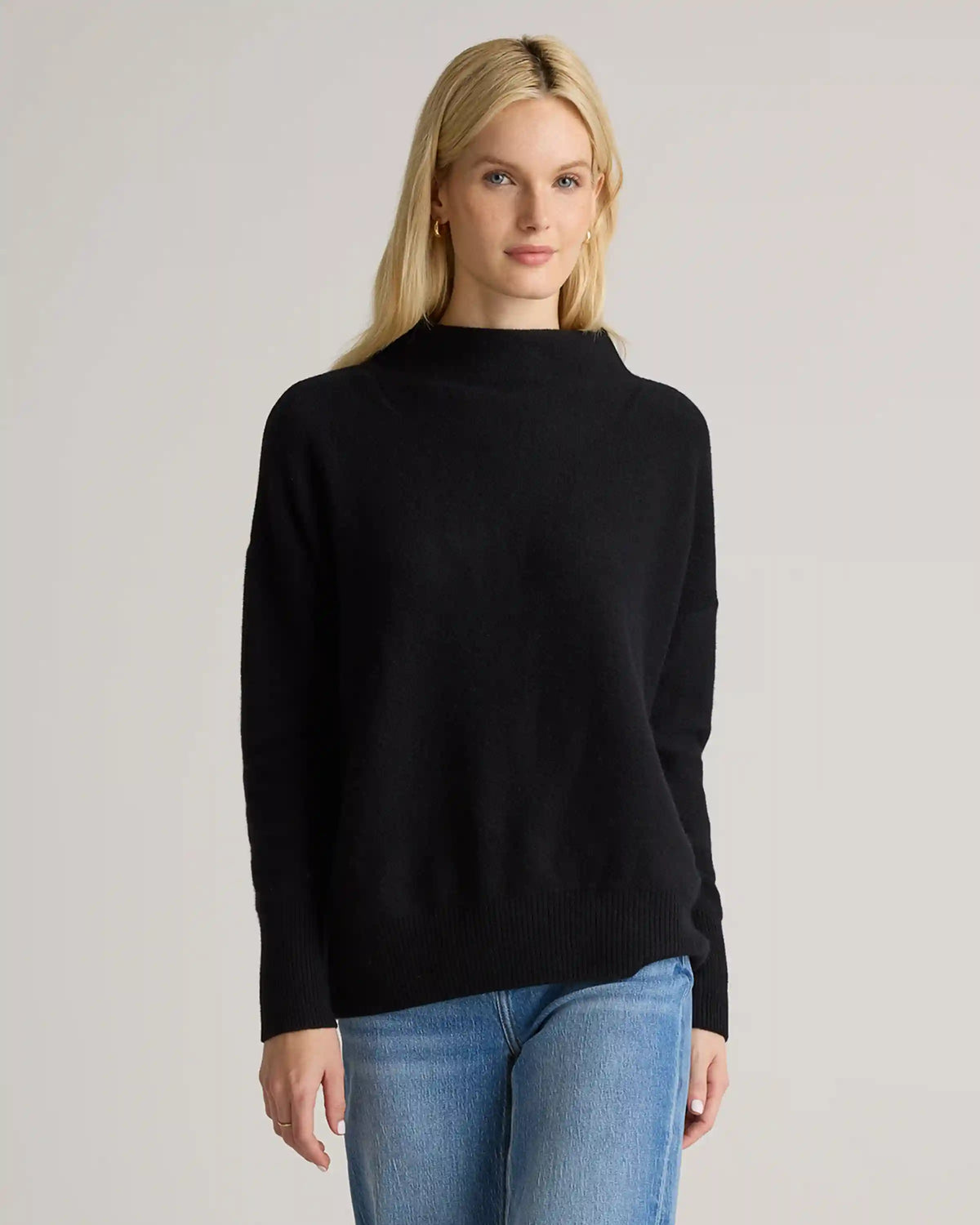 Mongolian Cashmere Funnel Neck Sweater