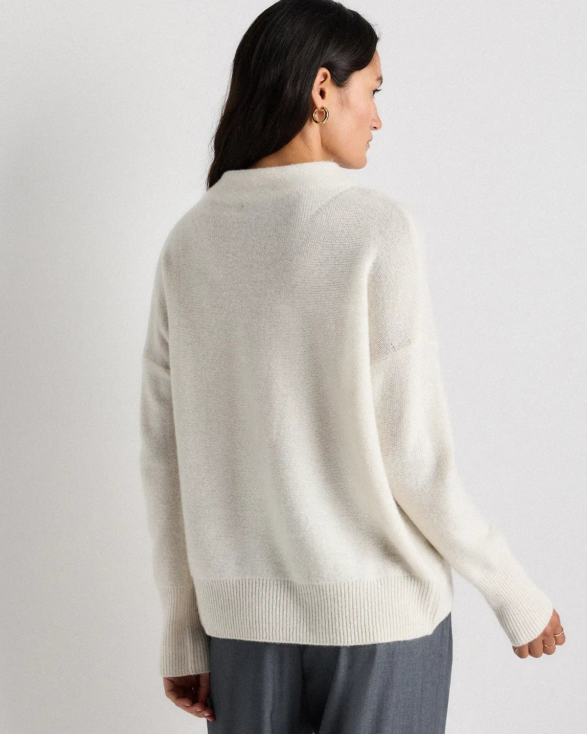 Mongolian Cashmere Funnel Neck Sweater