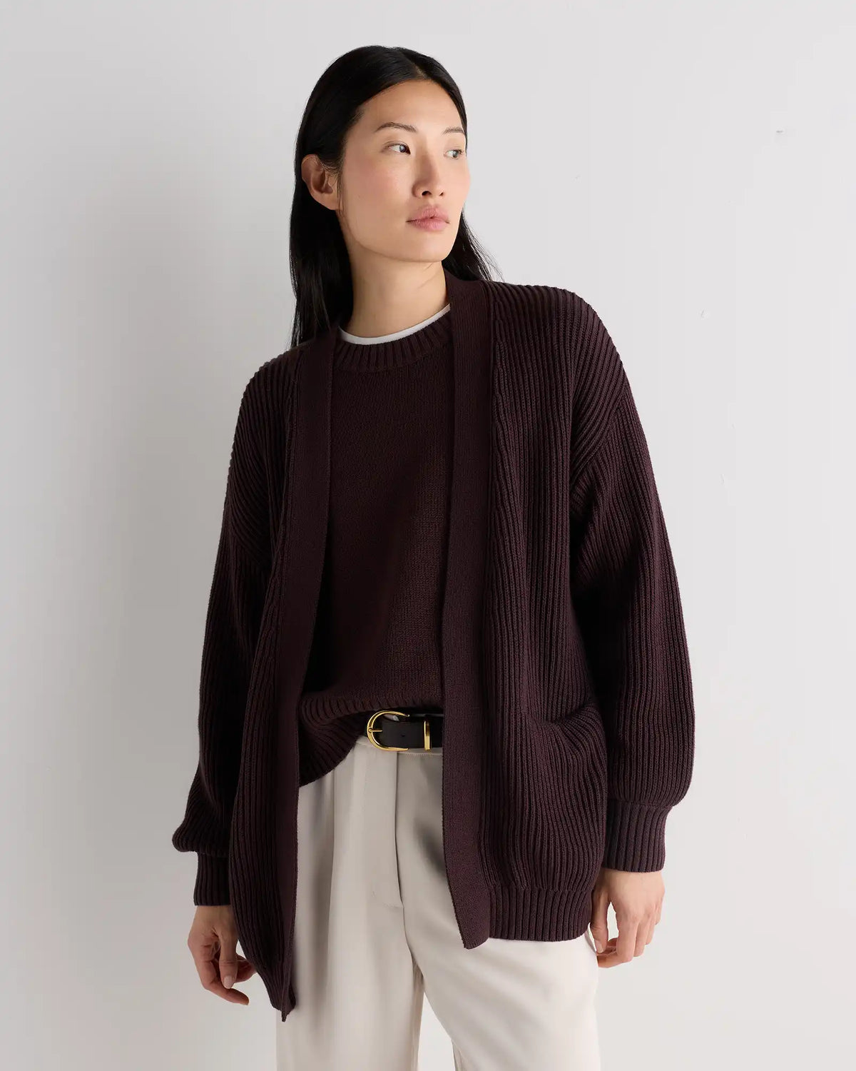 100% Organic Cotton Oversized Cardigan