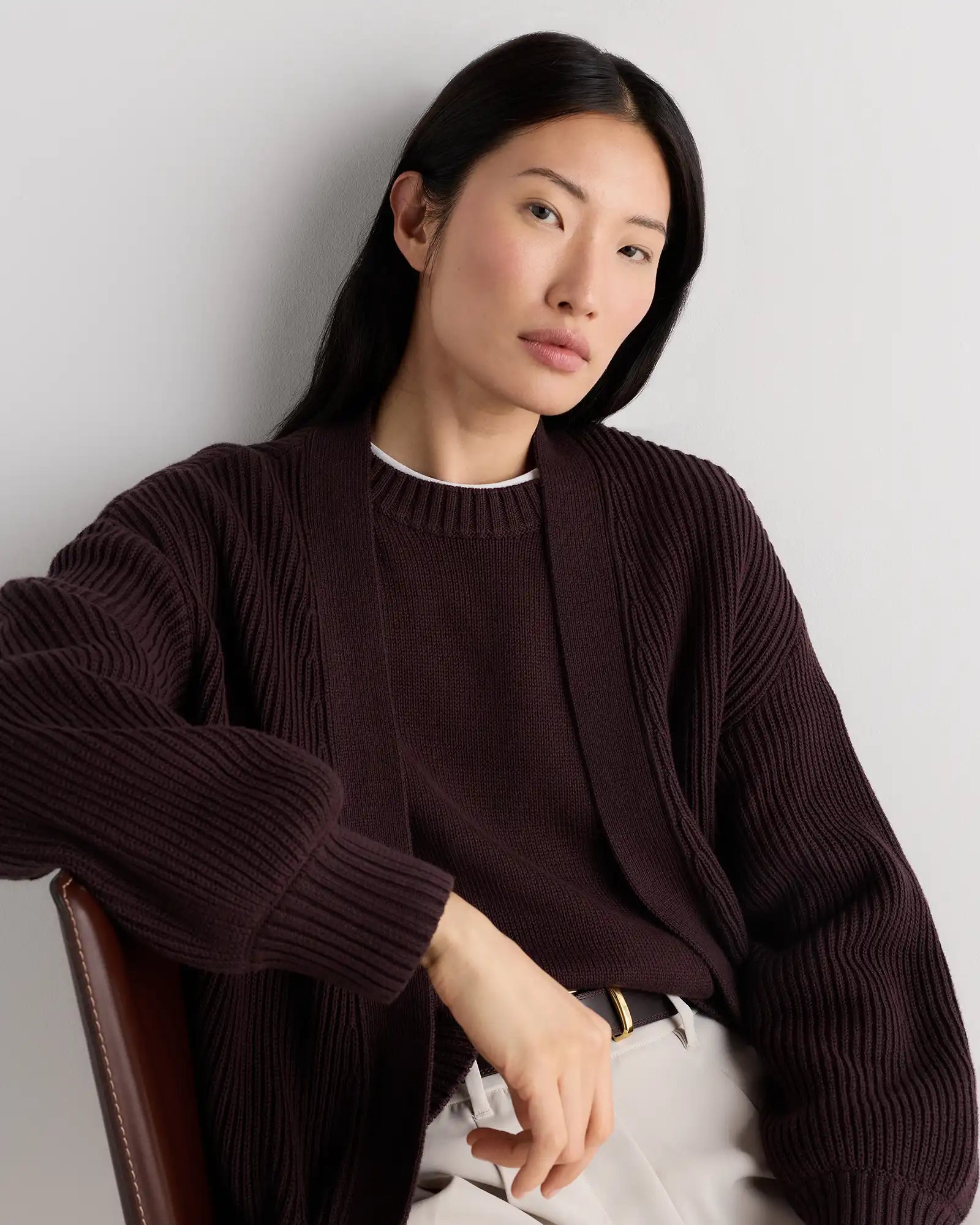 100% Organic Cotton Oversized Cardigan