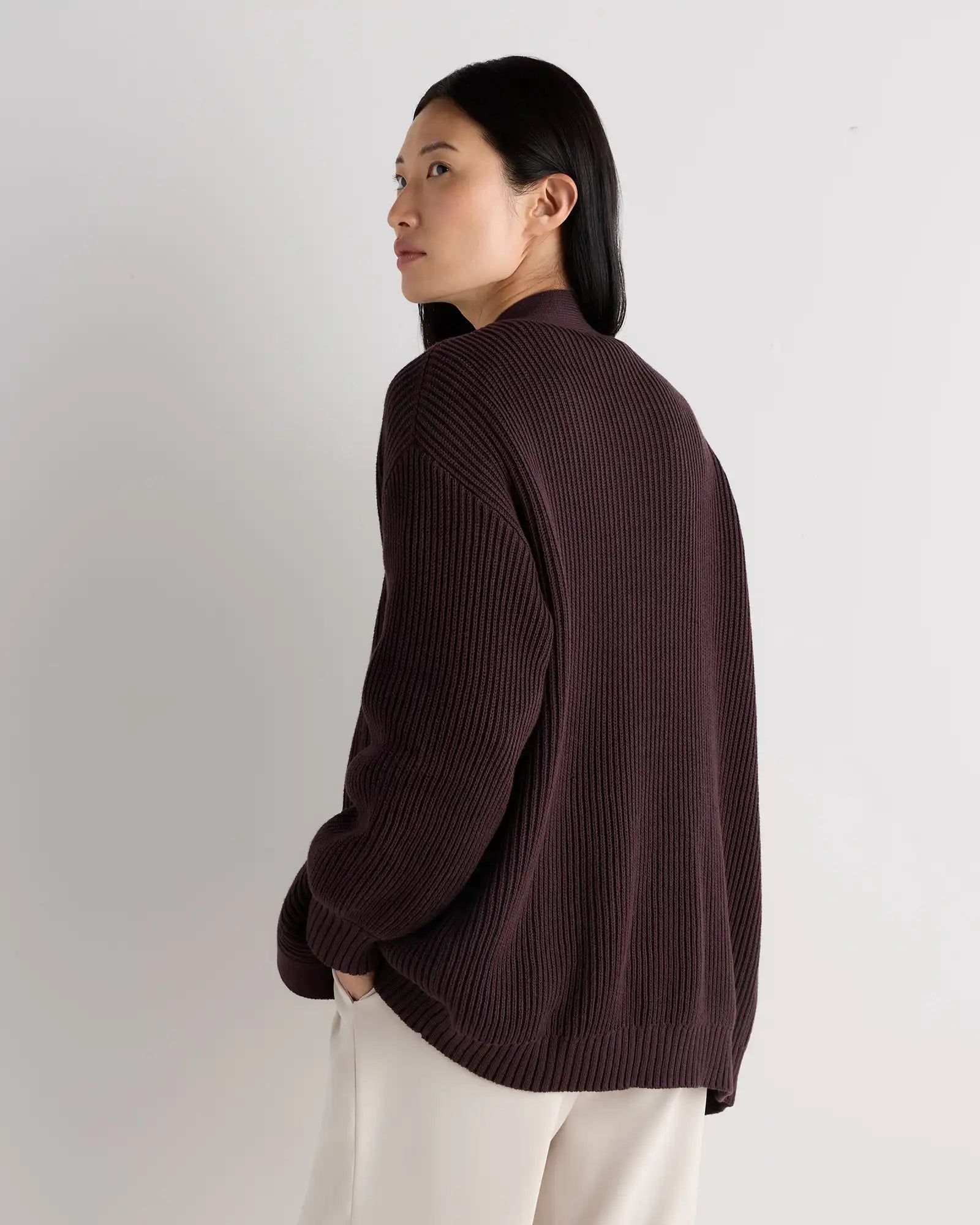 100% Organic Cotton Oversized Cardigan