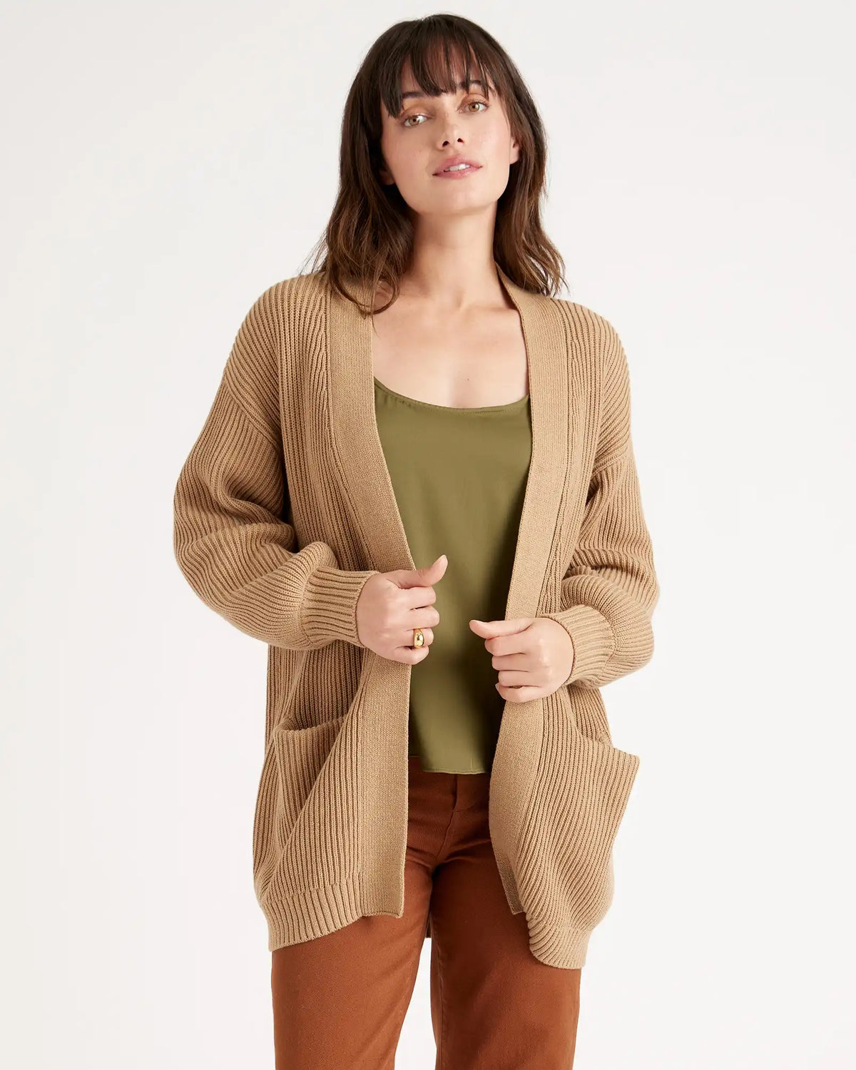 100% Organic Cotton Oversized Cardigan