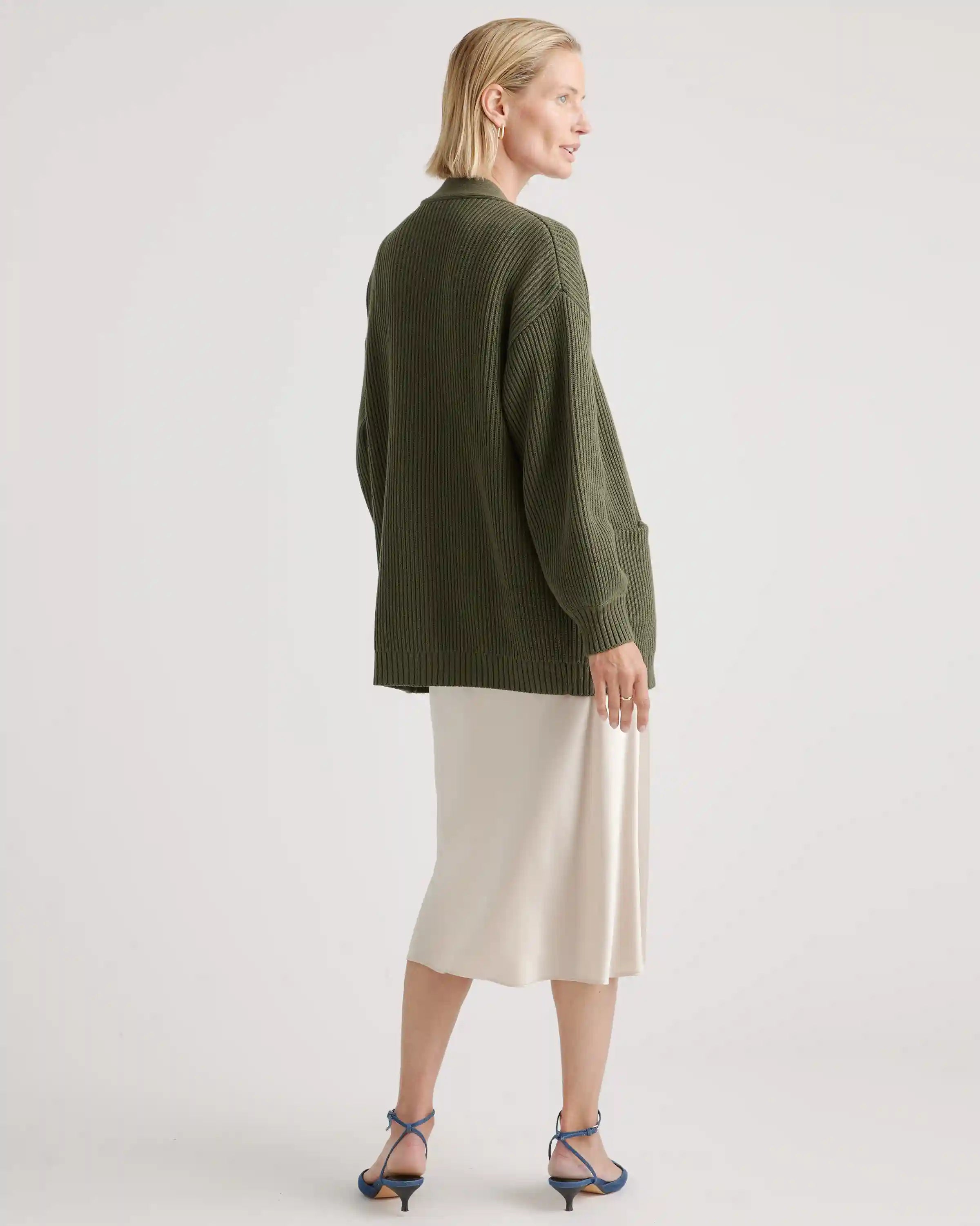 100% Organic Cotton Oversized Cardigan