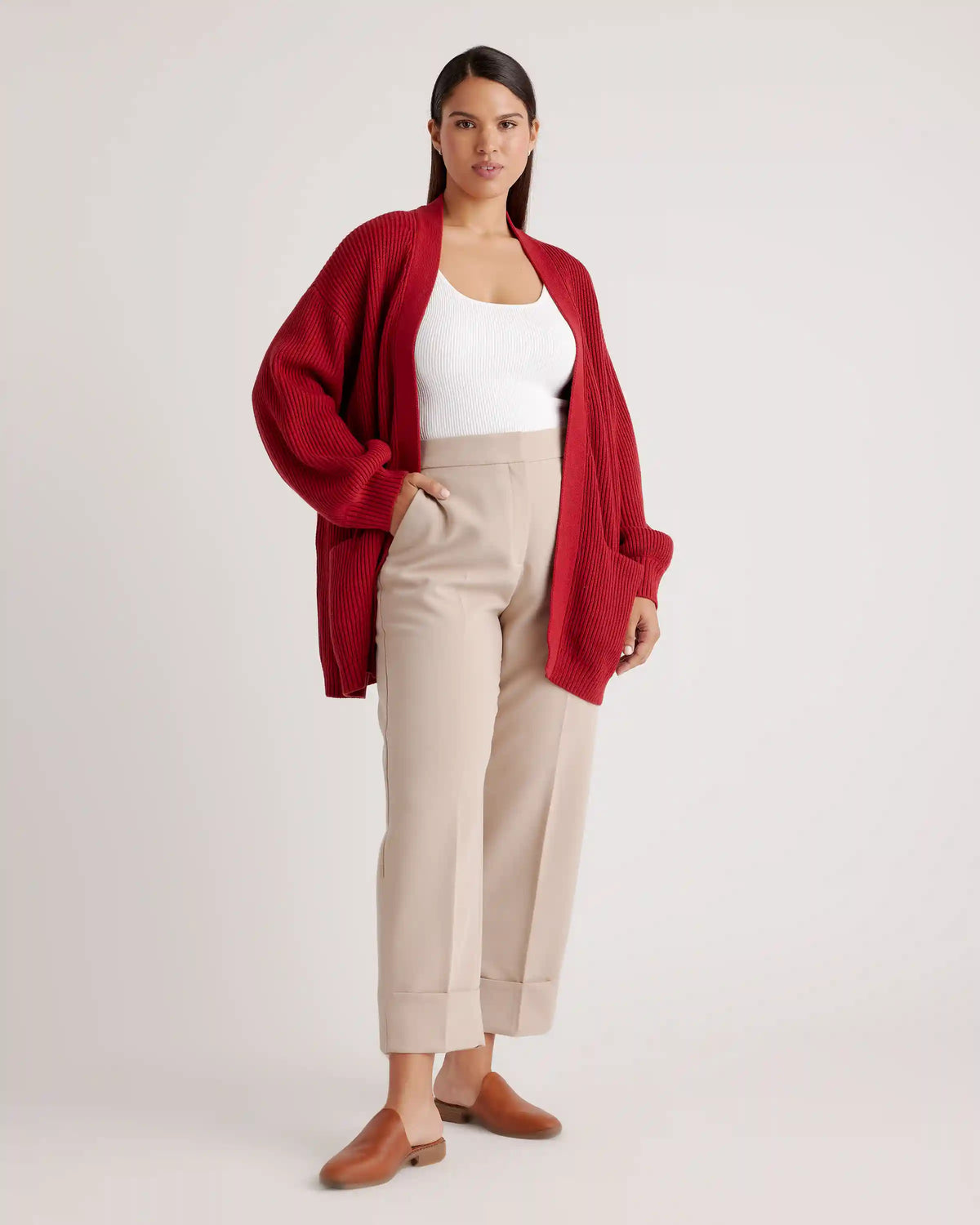100% Organic Cotton Oversized Cardigan