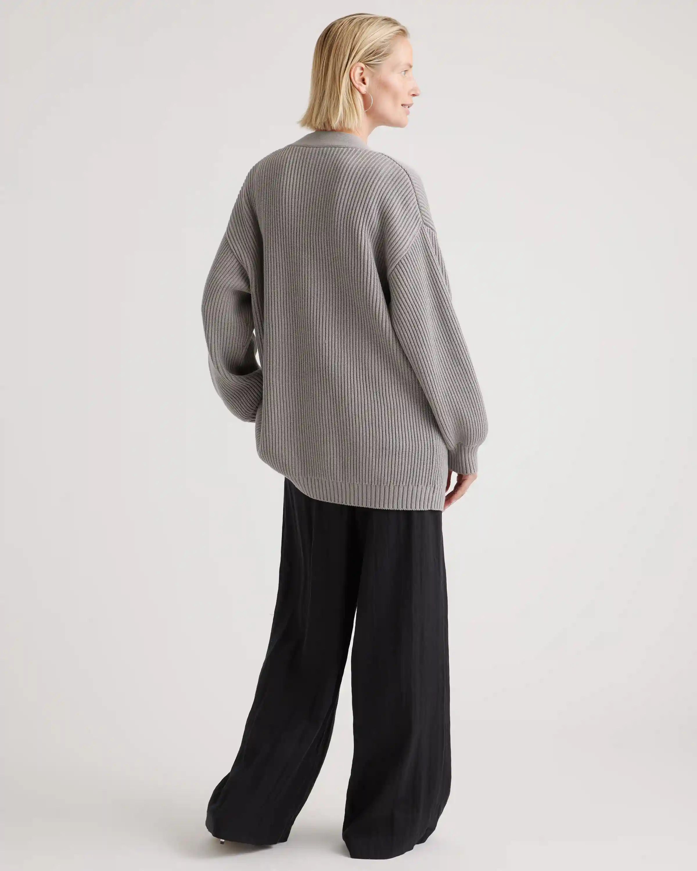100% Organic Cotton Oversized Cardigan