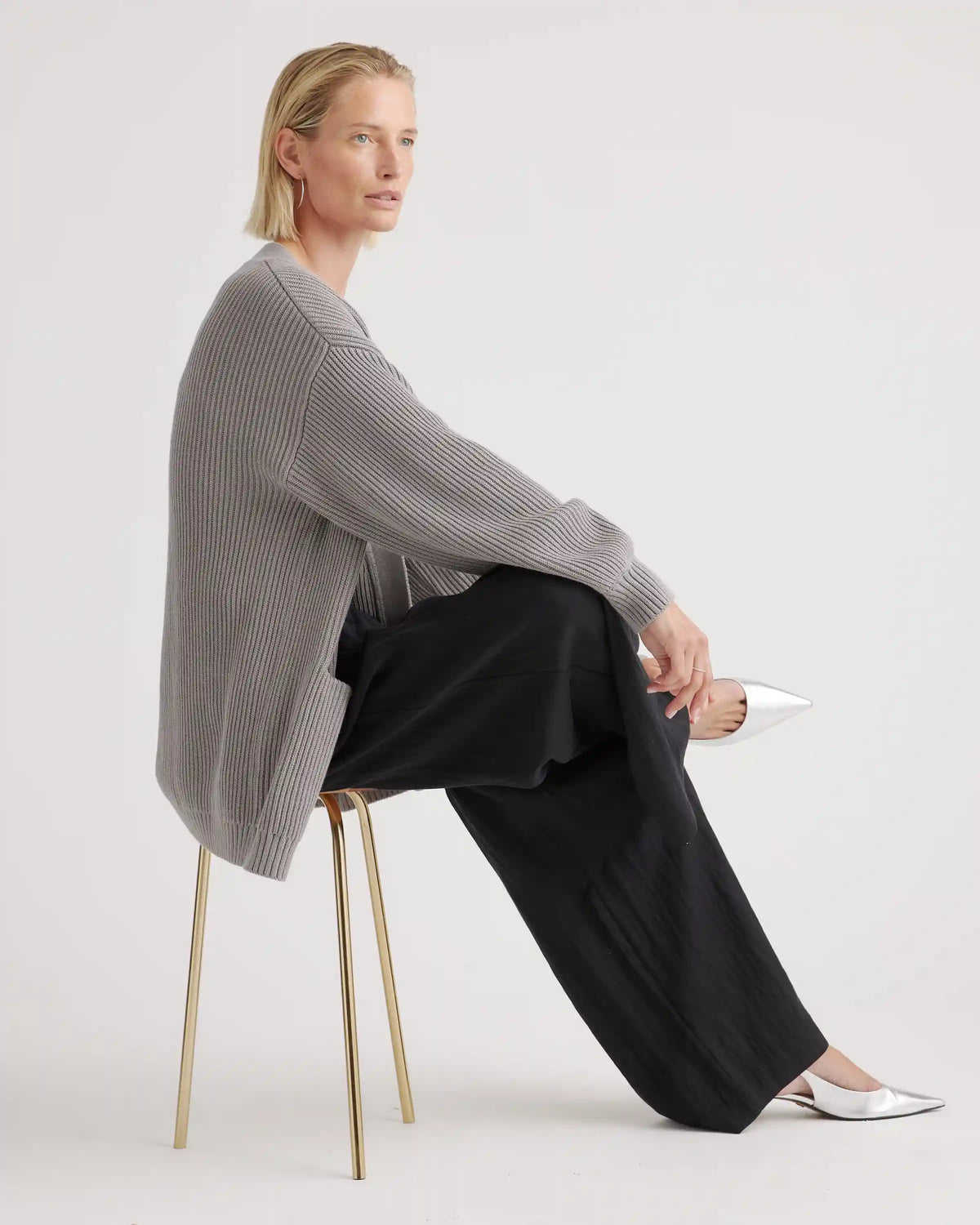 100% Organic Cotton Oversized Cardigan