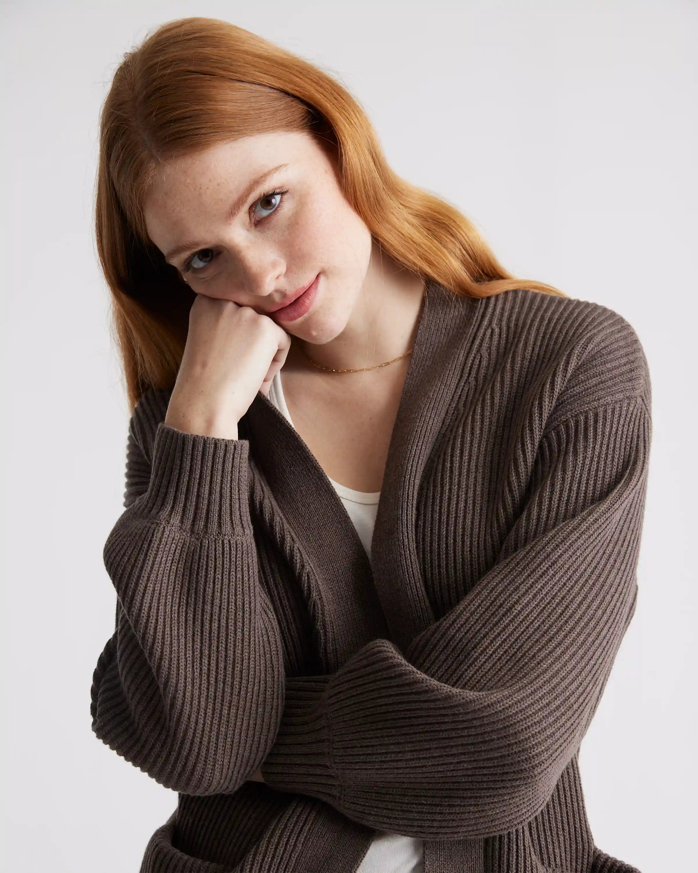 100% Organic Cotton Oversized Cardigan