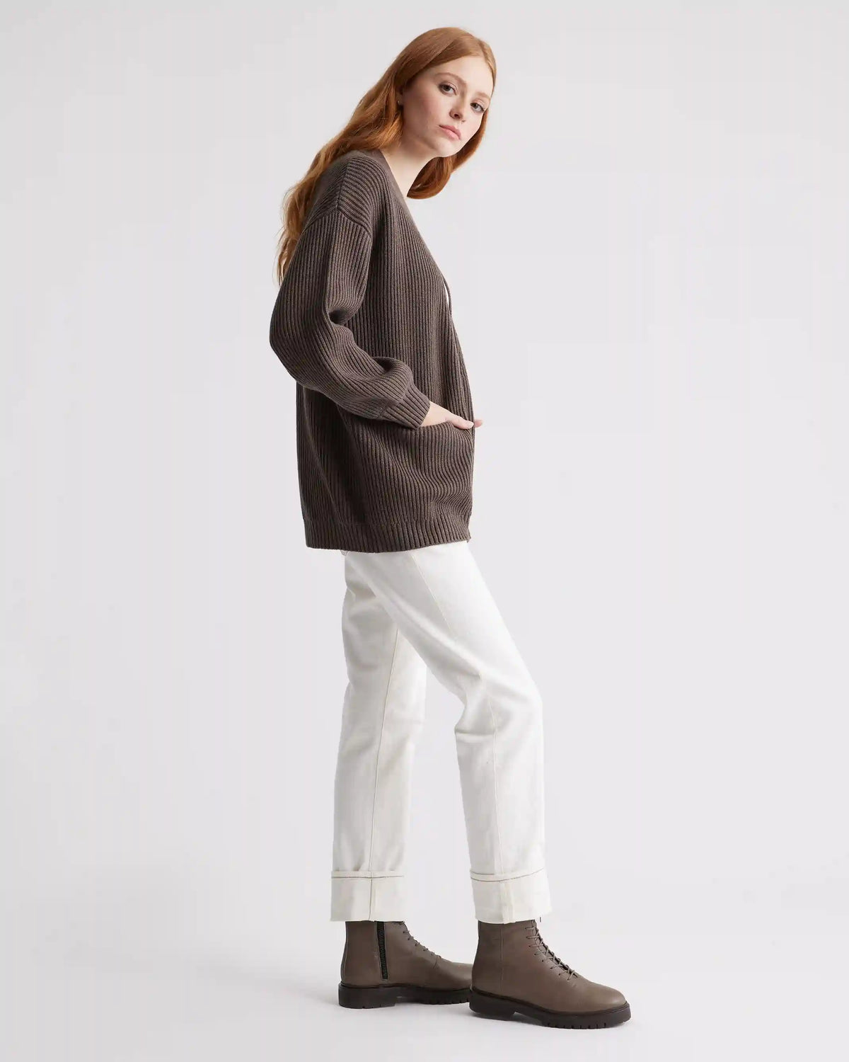 100% Organic Cotton Oversized Cardigan