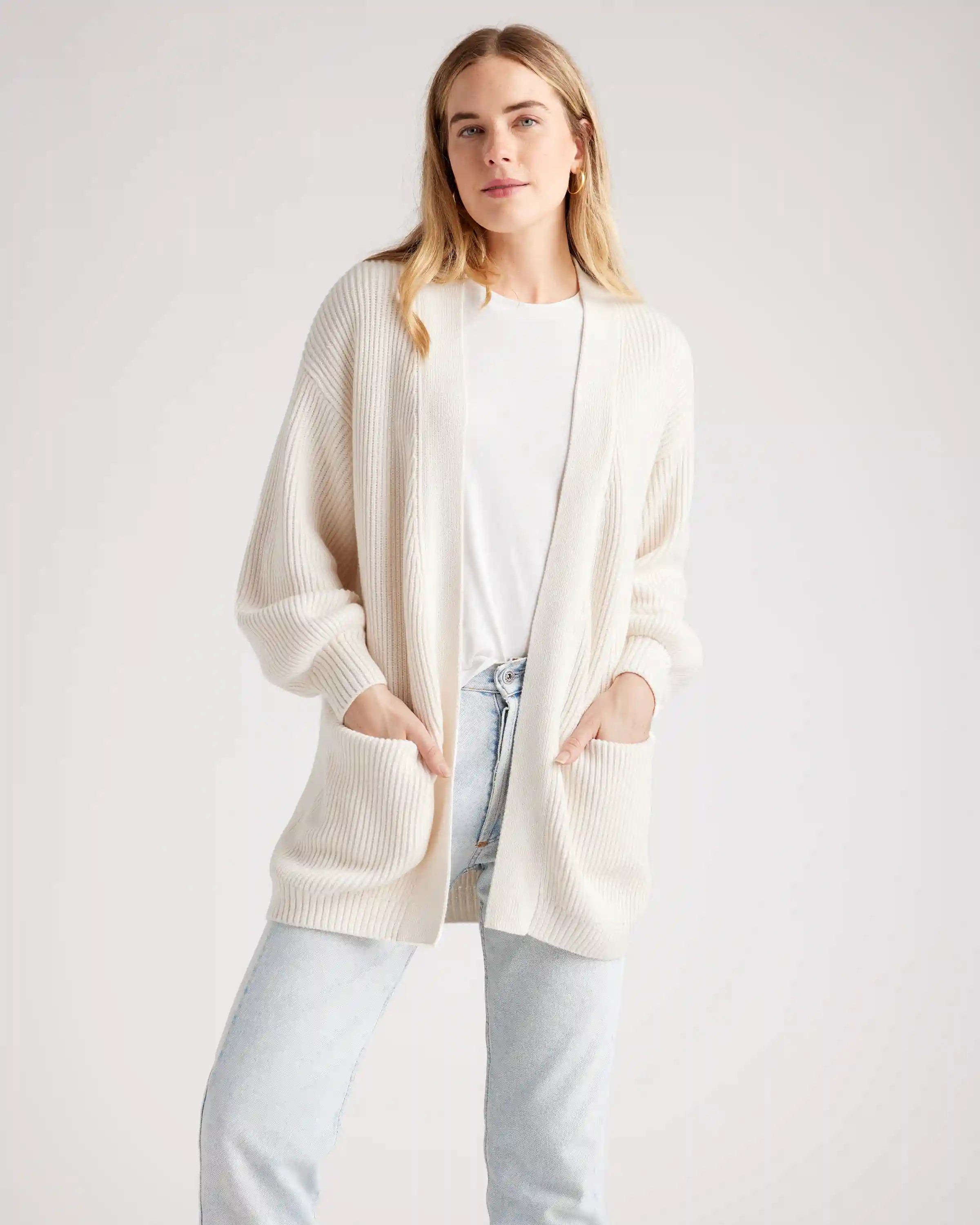 100% Organic Cotton Oversized Cardigan