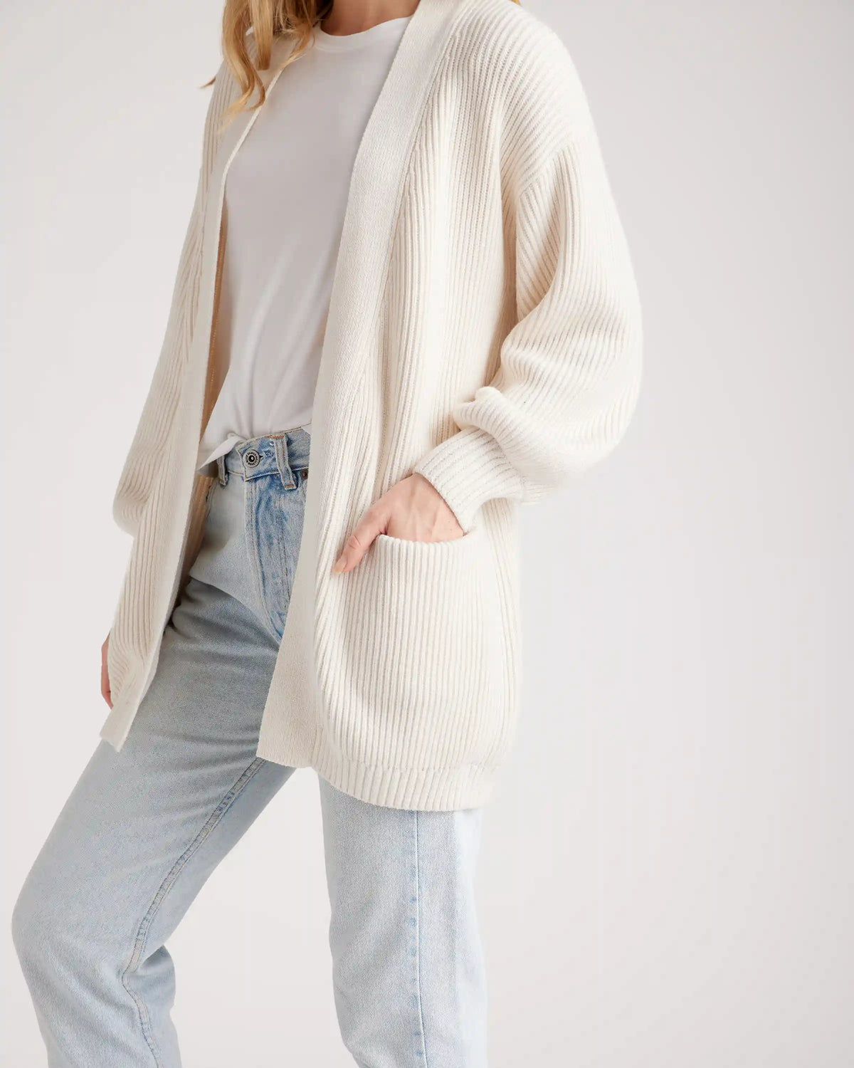 100% Organic Cotton Oversized Cardigan