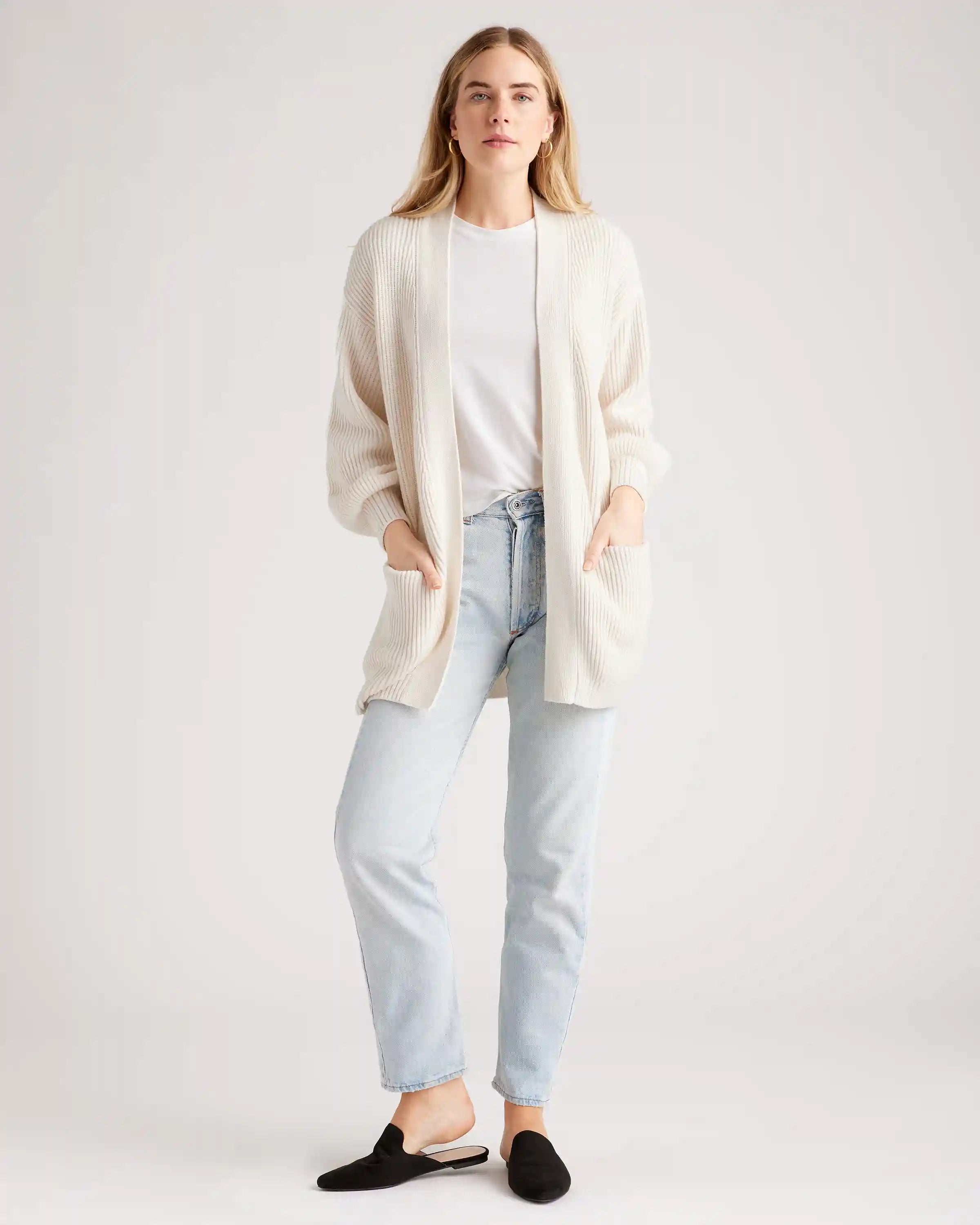 100% Organic Cotton Oversized Cardigan