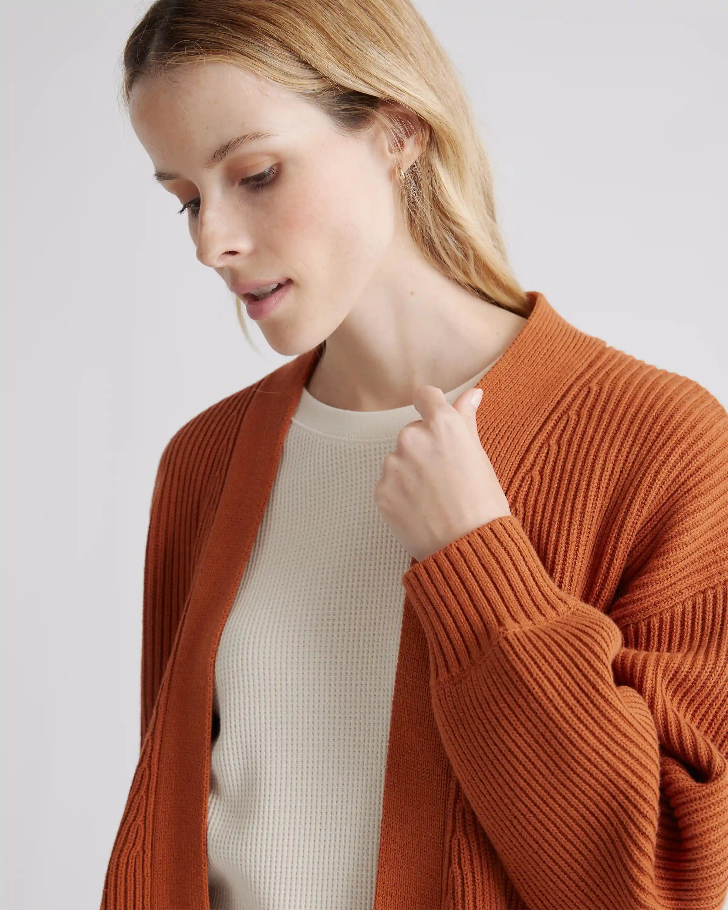 100% Organic Cotton Oversized Cardigan