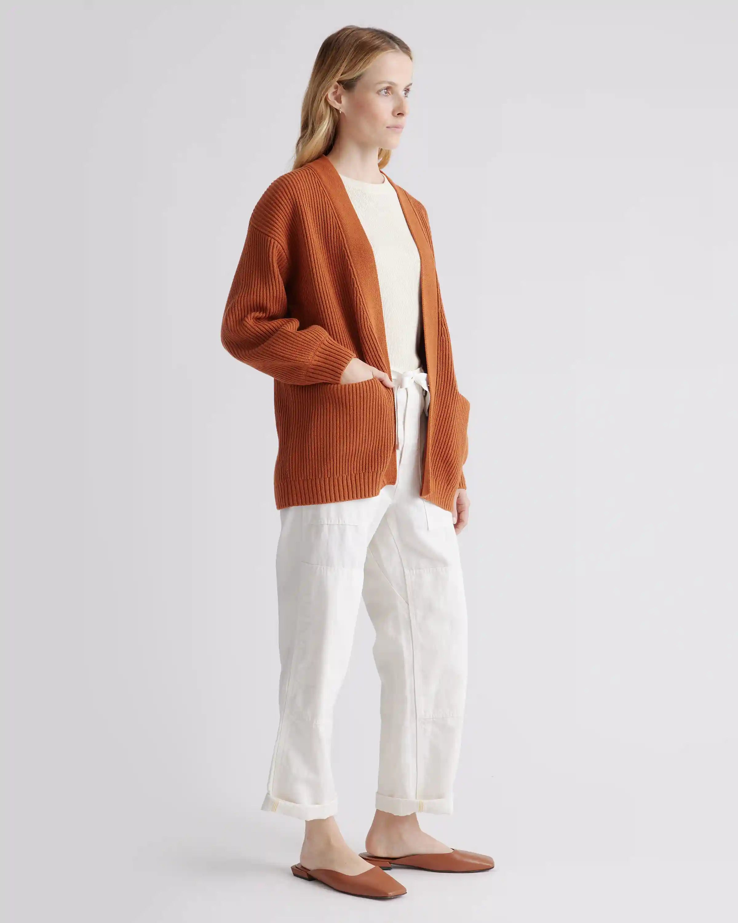 100% Organic Cotton Oversized Cardigan