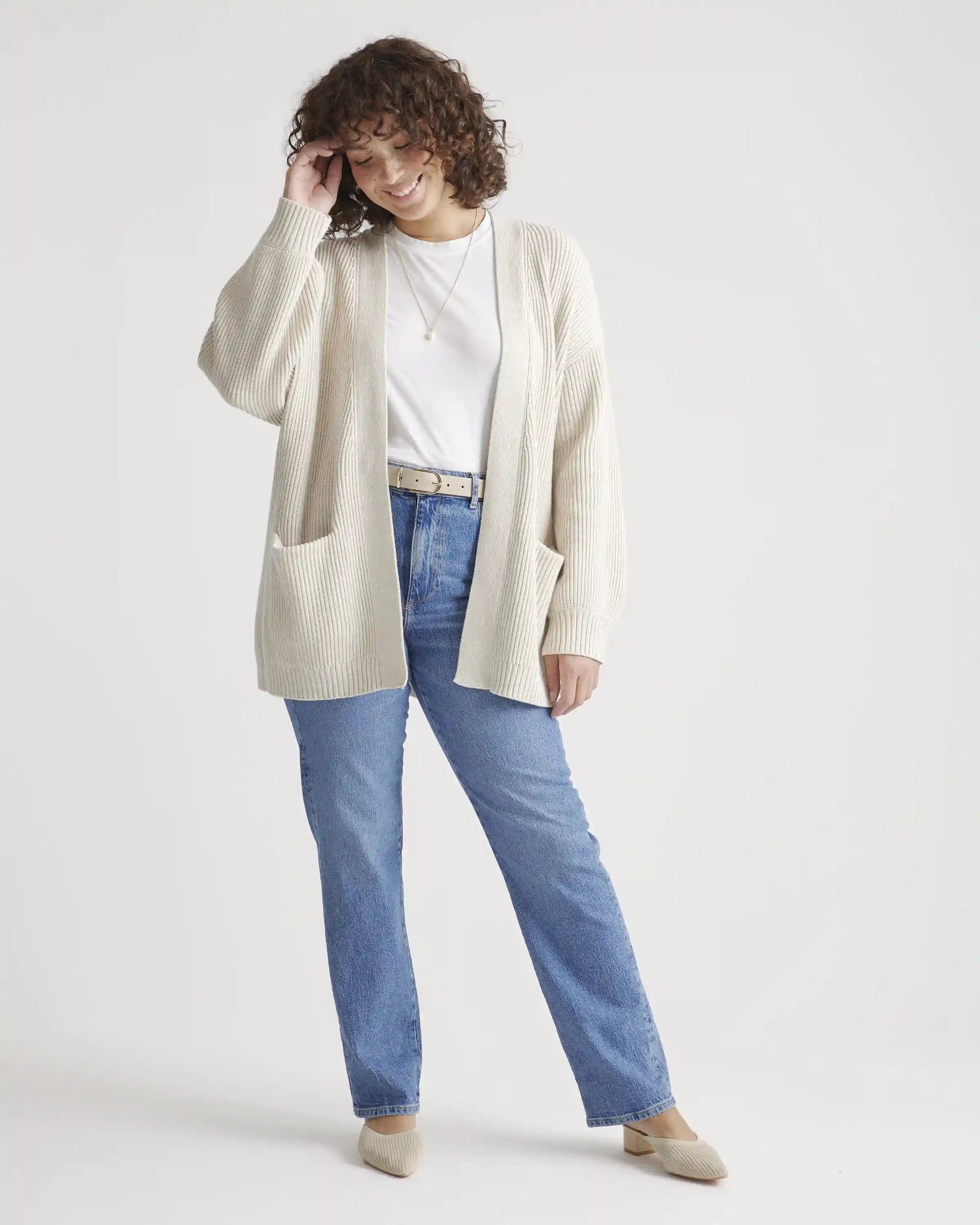 100% Organic Cotton Oversized Cardigan