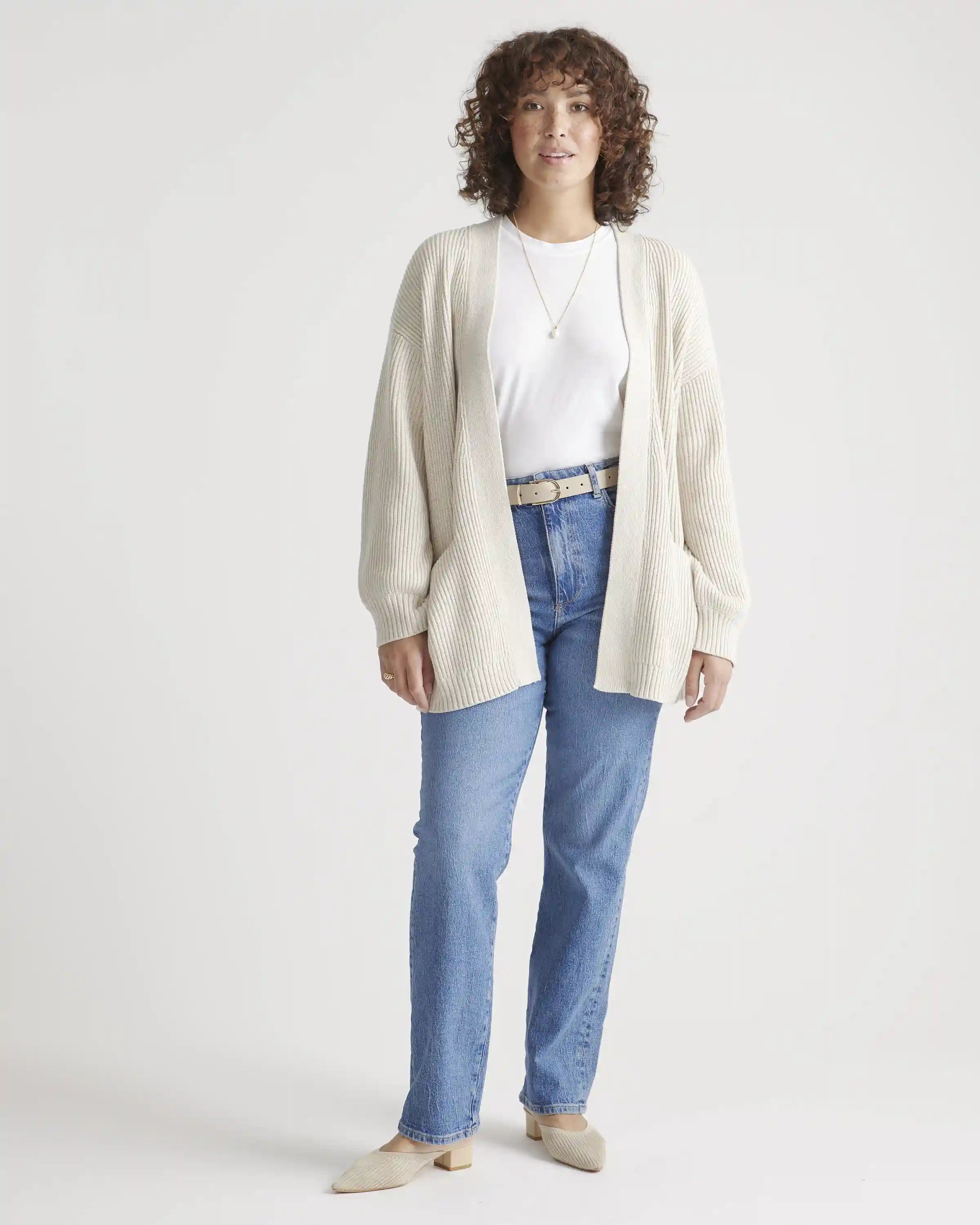 100% Organic Cotton Oversized Cardigan