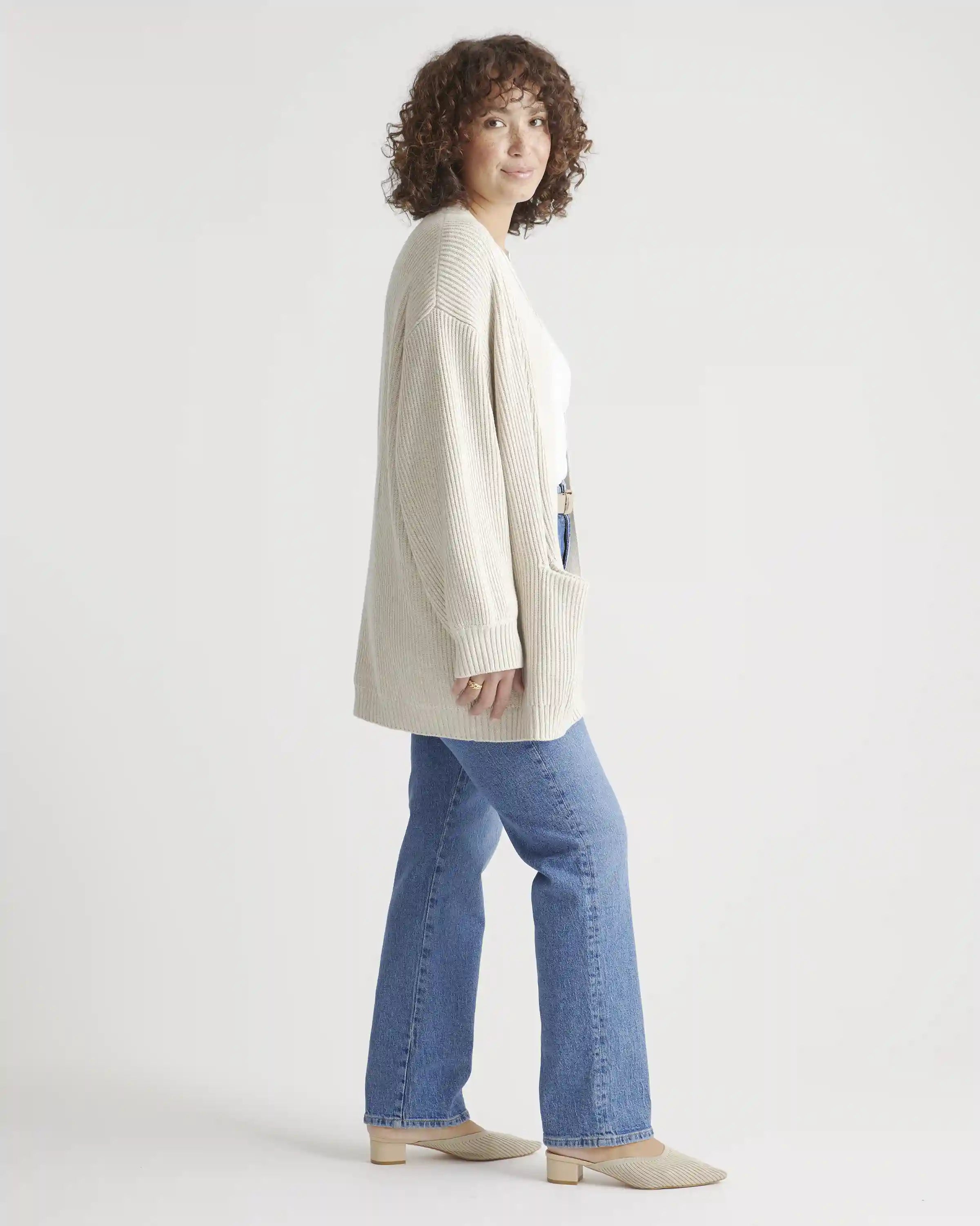 100% Organic Cotton Oversized Cardigan