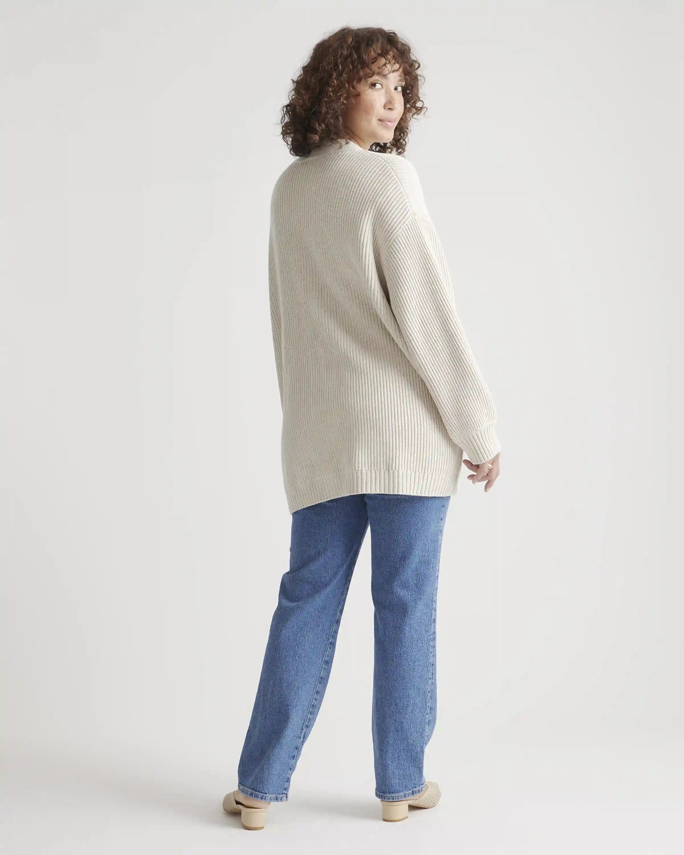 100% Organic Cotton Oversized Cardigan