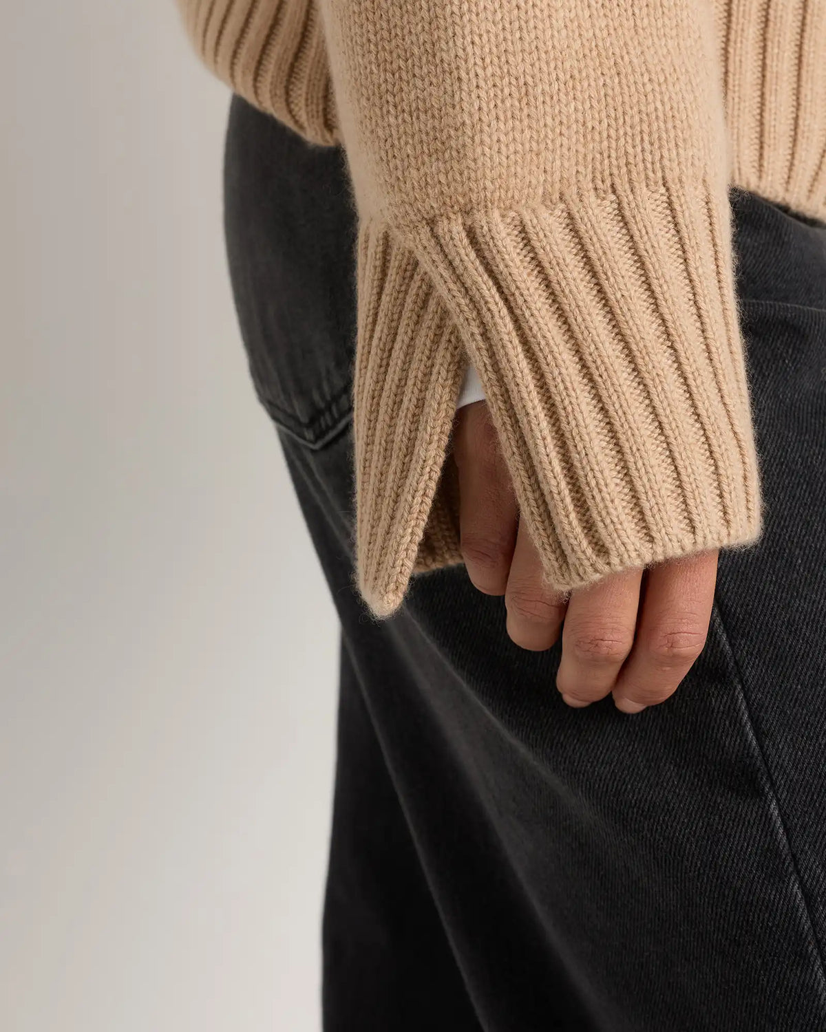 Luxe Baby Cashmere Quarter Zip Sweater