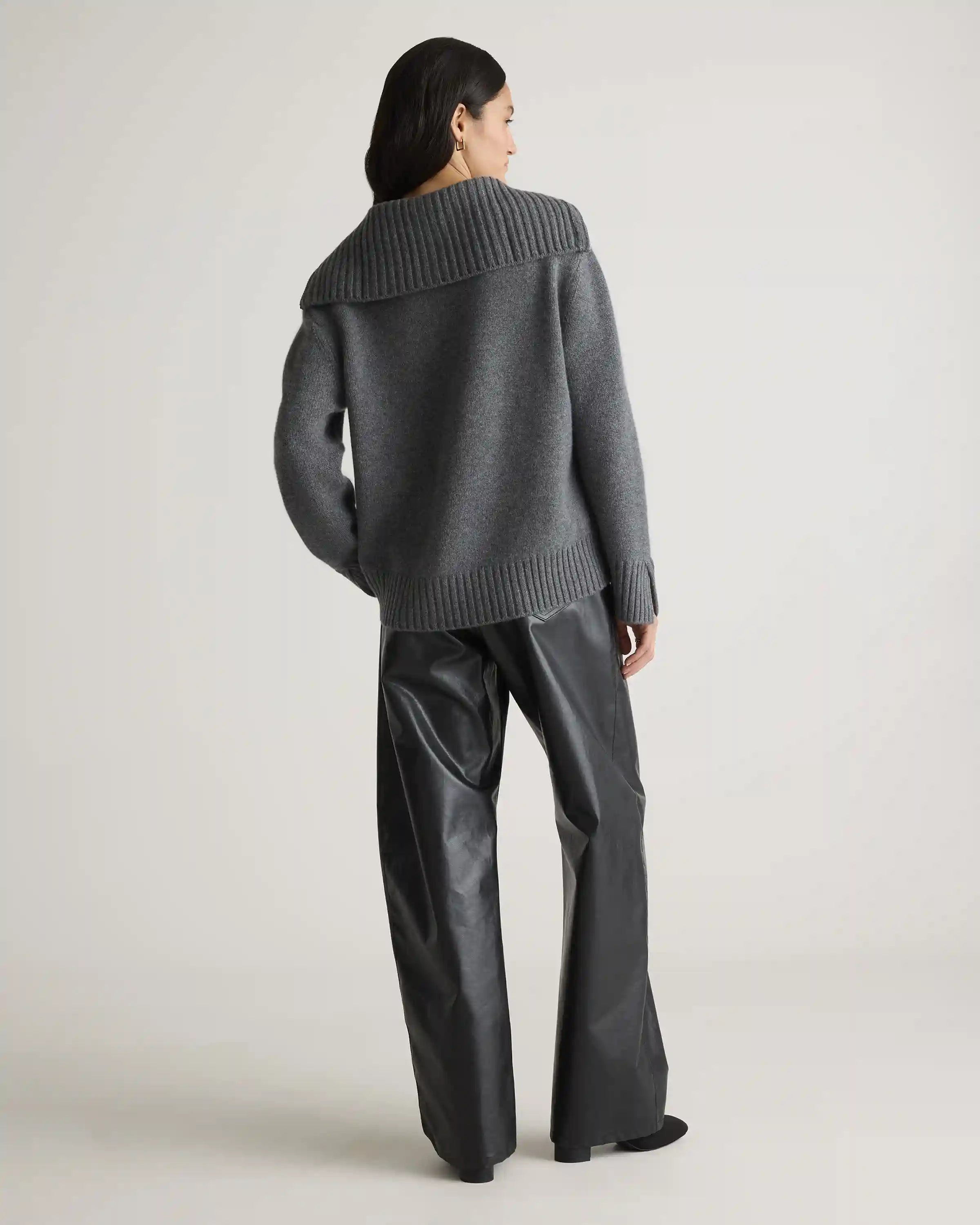 Luxe Baby Cashmere Quarter Zip Sweater