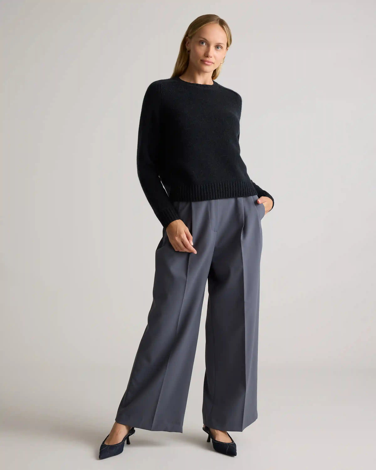 Luxe Baby Cashmere Crewneck Sweater