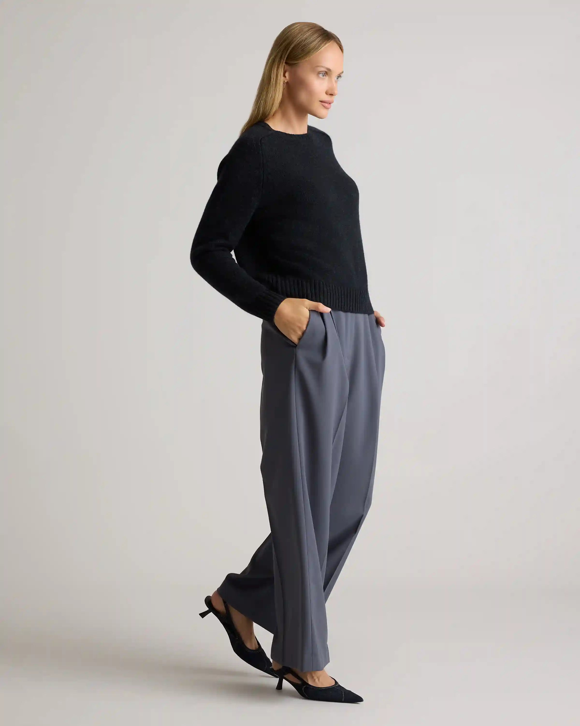 Luxe Baby Cashmere Crewneck Sweater