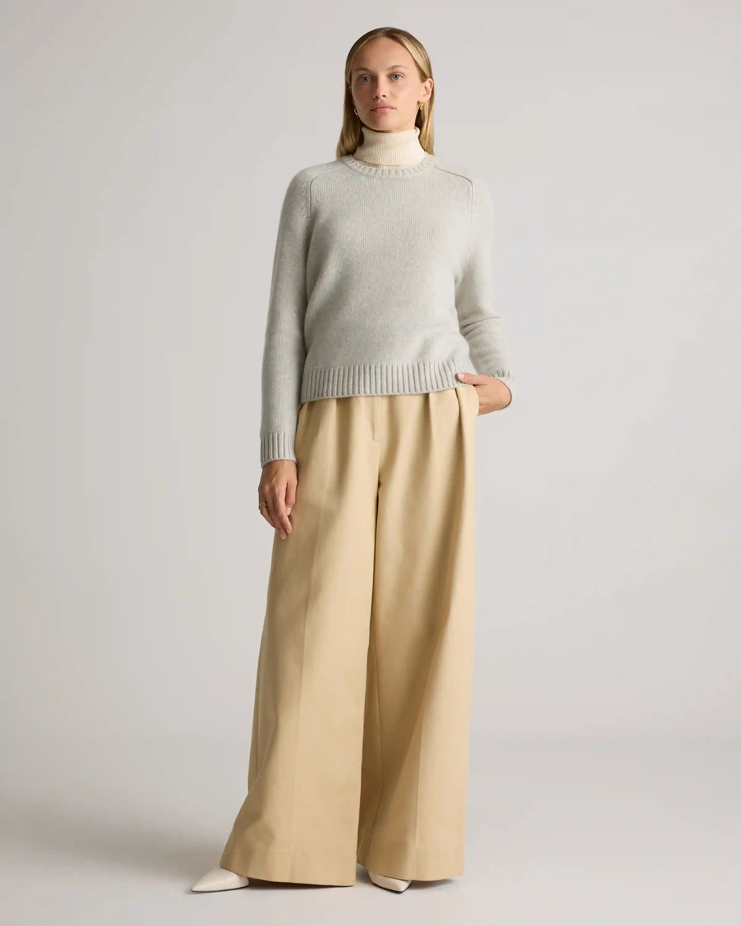 Luxe Baby Cashmere Crewneck Sweater