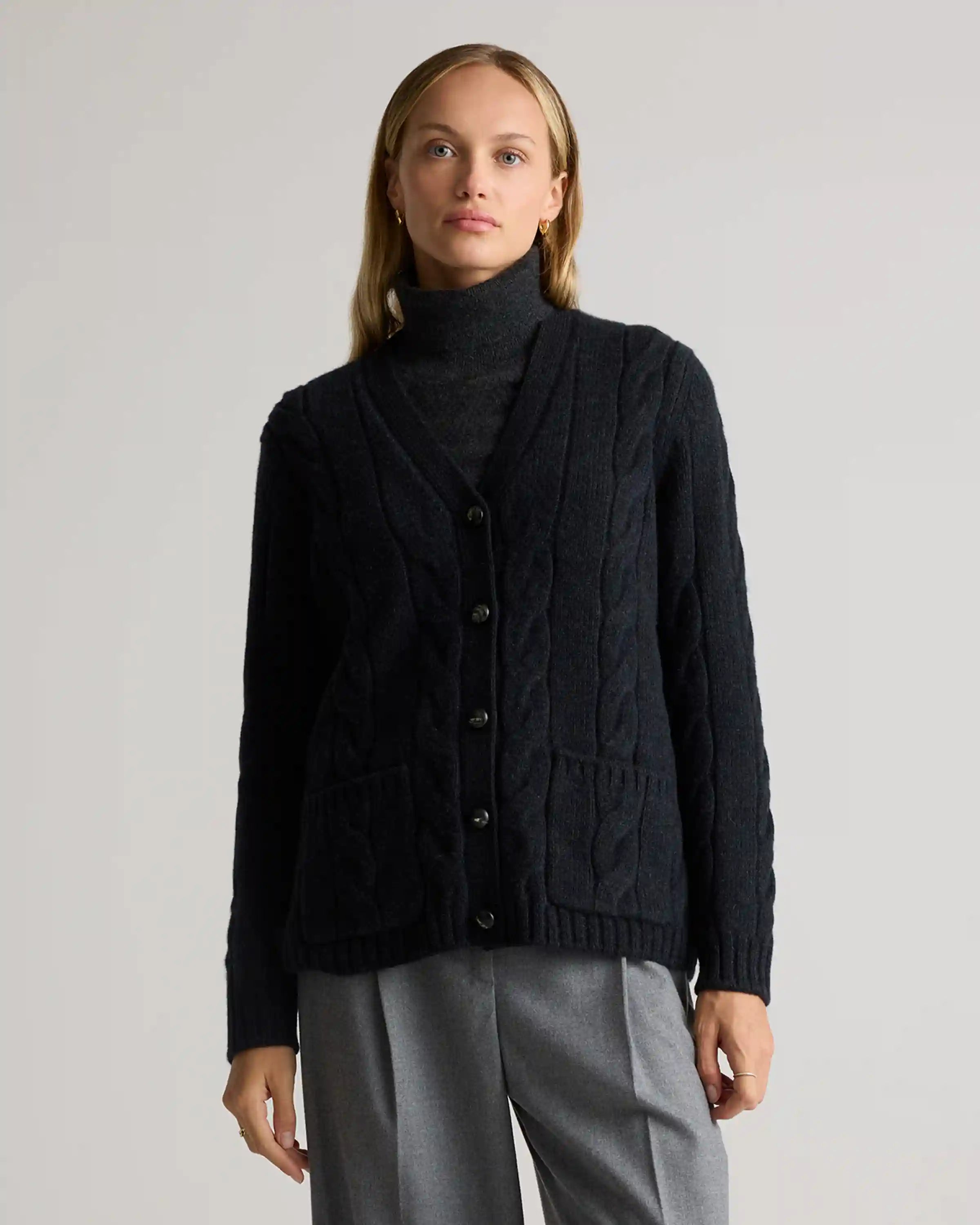 Luxe Baby Cashmere Cable Cardigan