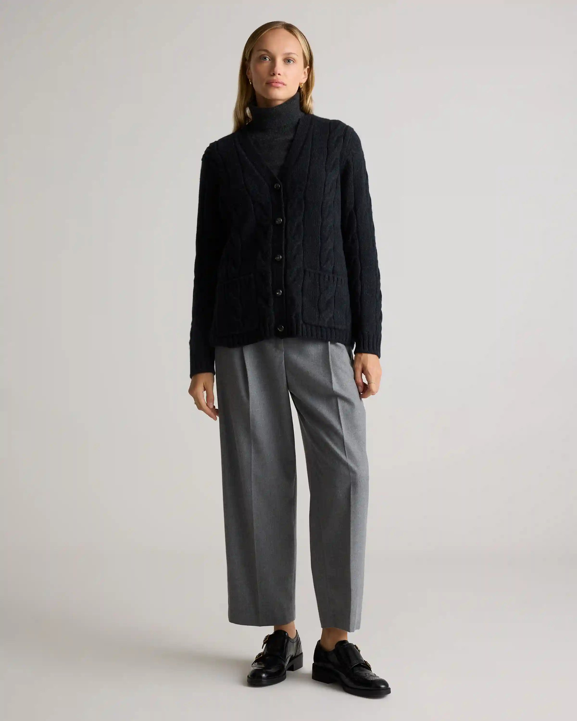 Luxe Baby Cashmere Cable Cardigan
