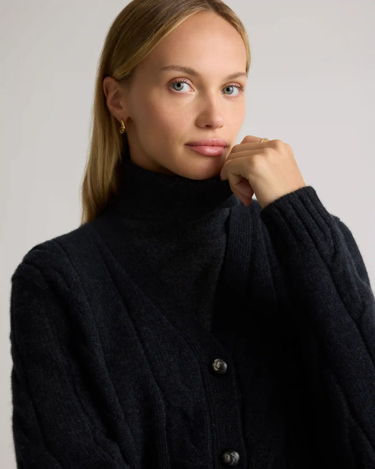Luxe Baby Cashmere Cable Cardigan