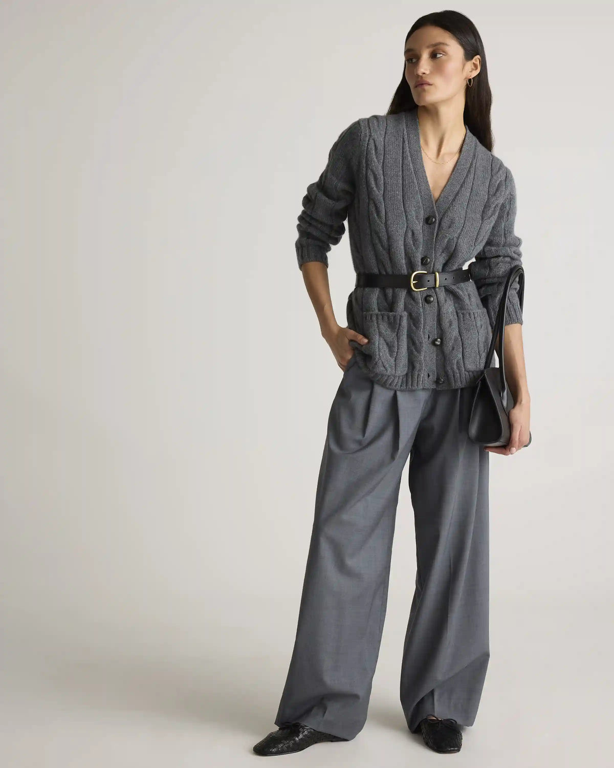 Luxe Baby Cashmere Cable Cardigan