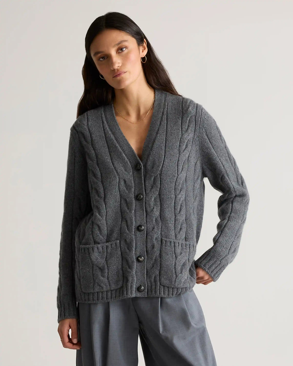 Luxe Baby Cashmere Cable Cardigan