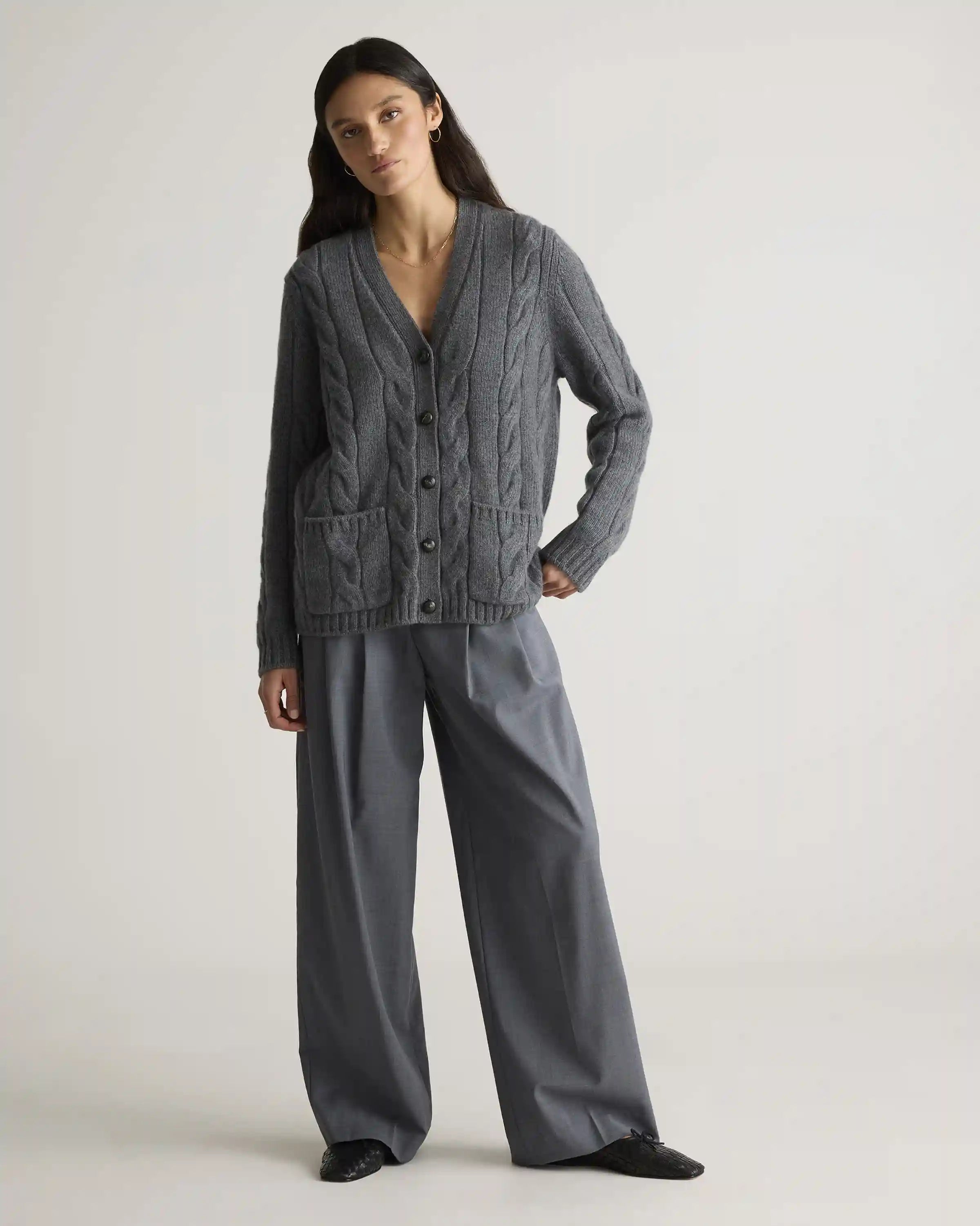 Luxe Baby Cashmere Cable Cardigan