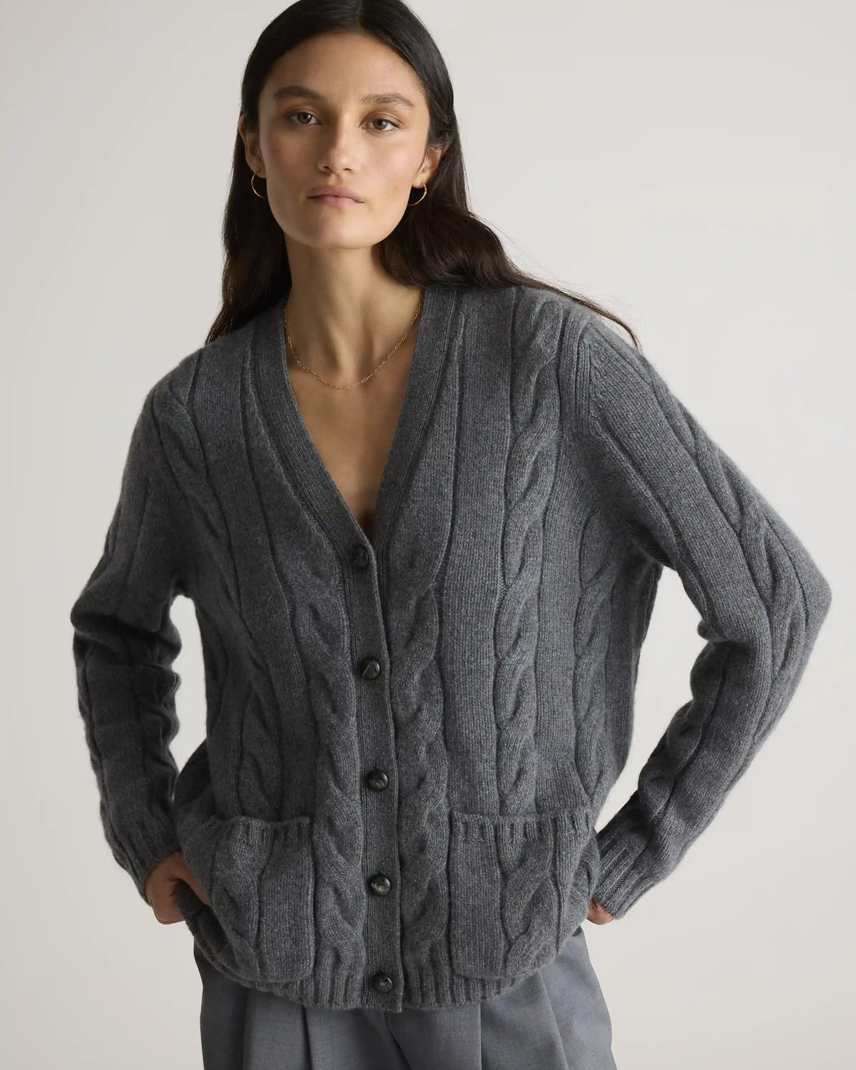 Luxe Baby Cashmere Cable Cardigan