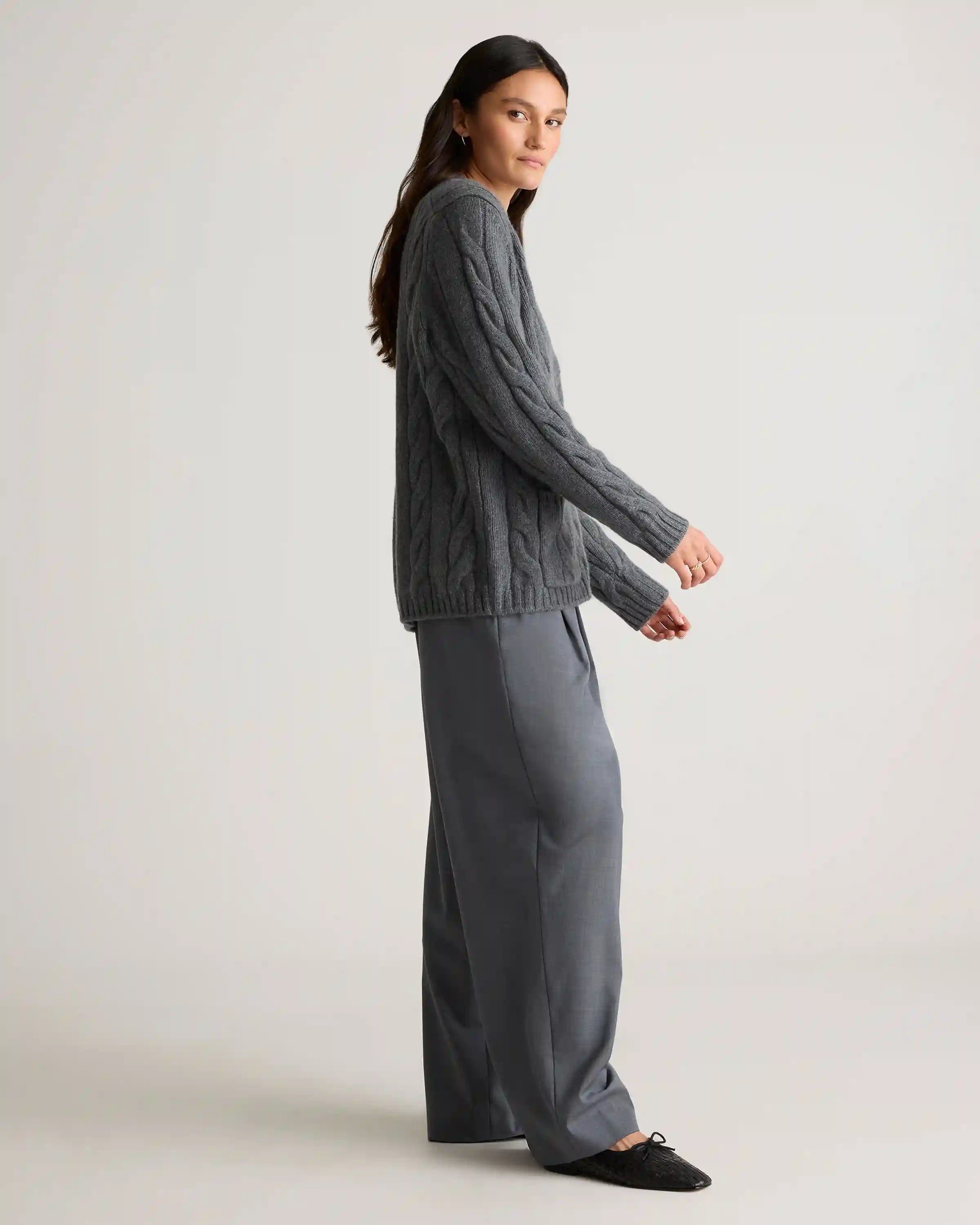 Luxe Baby Cashmere Cable Cardigan