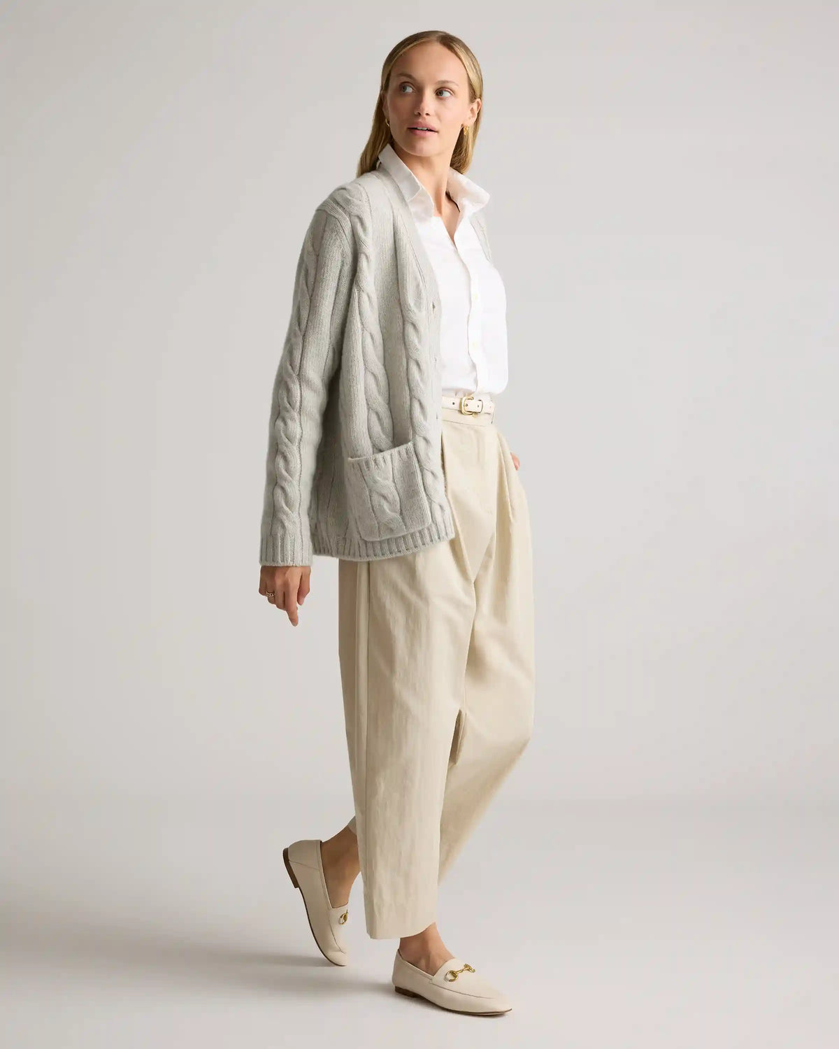 Luxe Baby Cashmere Cable Cardigan