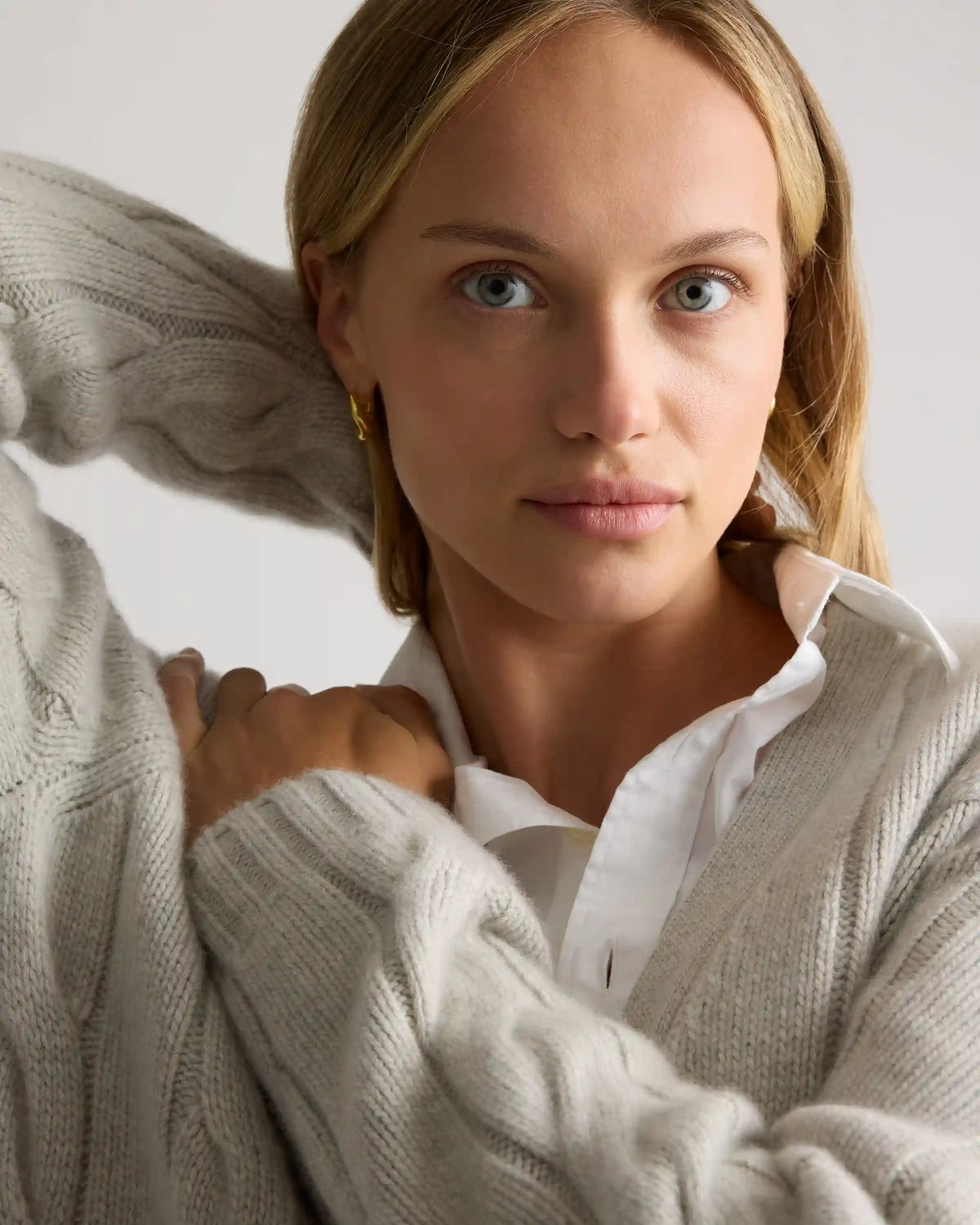 Luxe Baby Cashmere Cable Cardigan