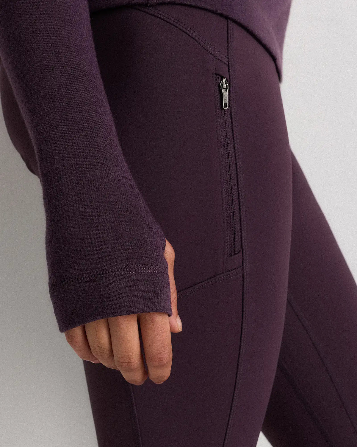 100% Merino Wool Cold Weather Base Layer 1/4 Zip