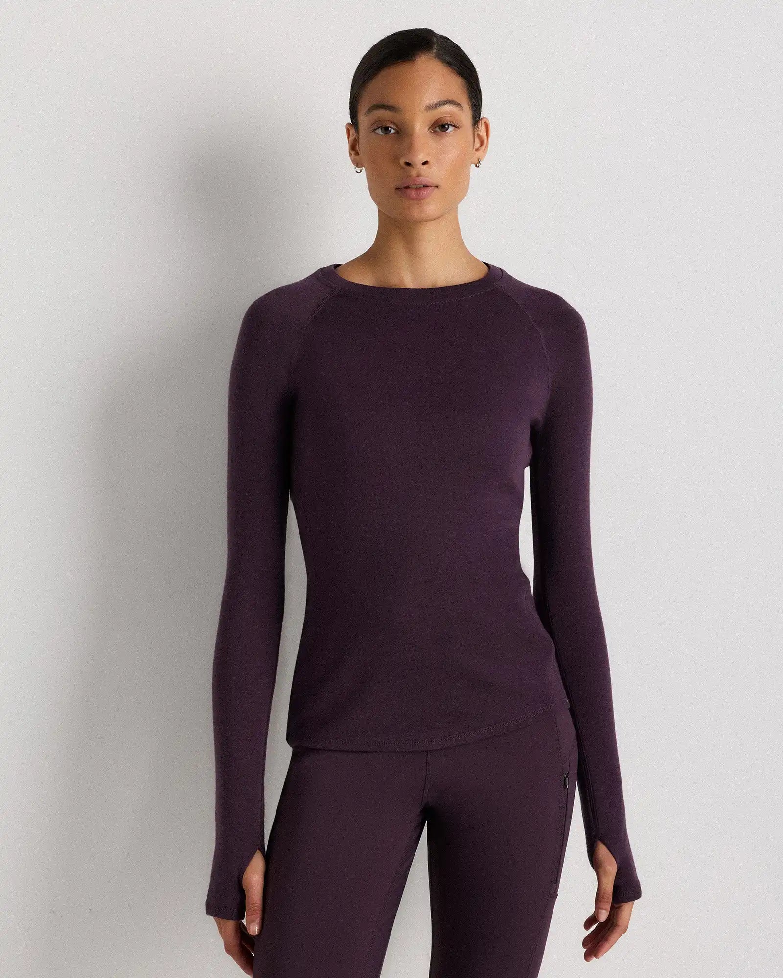 100% Merino Wool Cold Weather Base Layer Crew